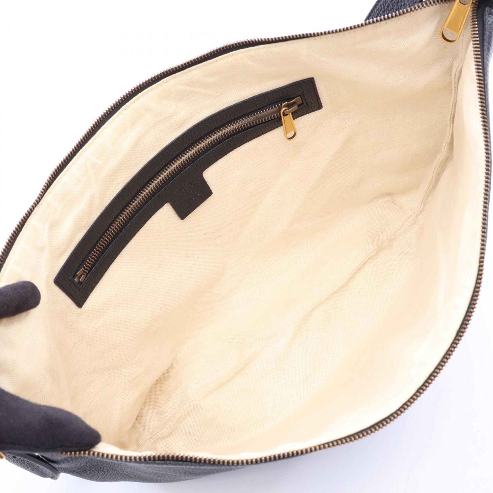 Gucci Black Multi-Color Leather Handbag Shoulder Bag (Pre-Owned)