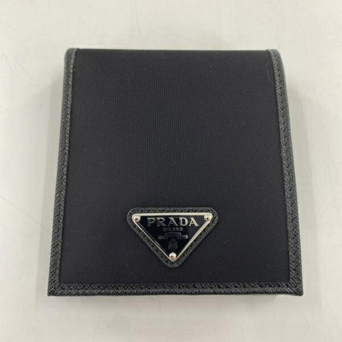 Prada Black Leather Card Wallet (Pre-Owned)