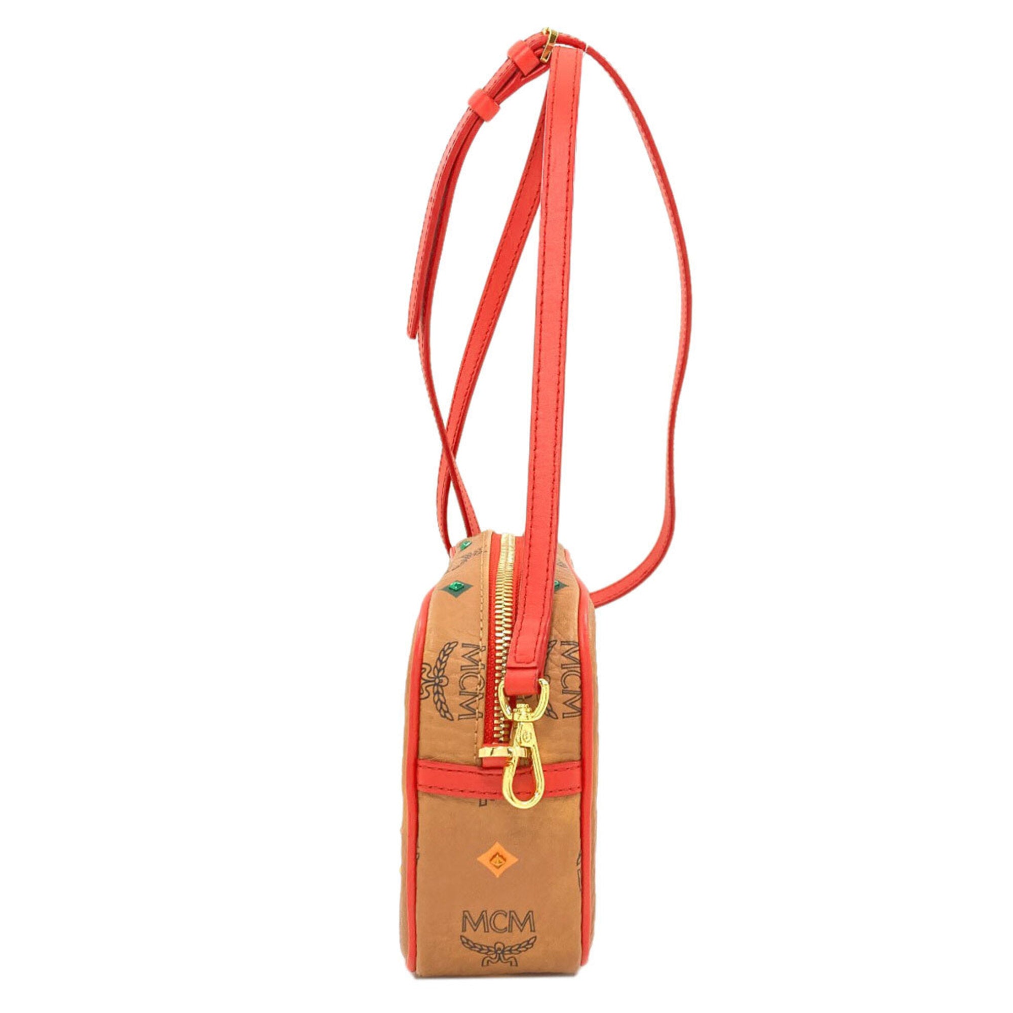 Mcm Brown Pvc Shoulder Bag (Pre-Owned)