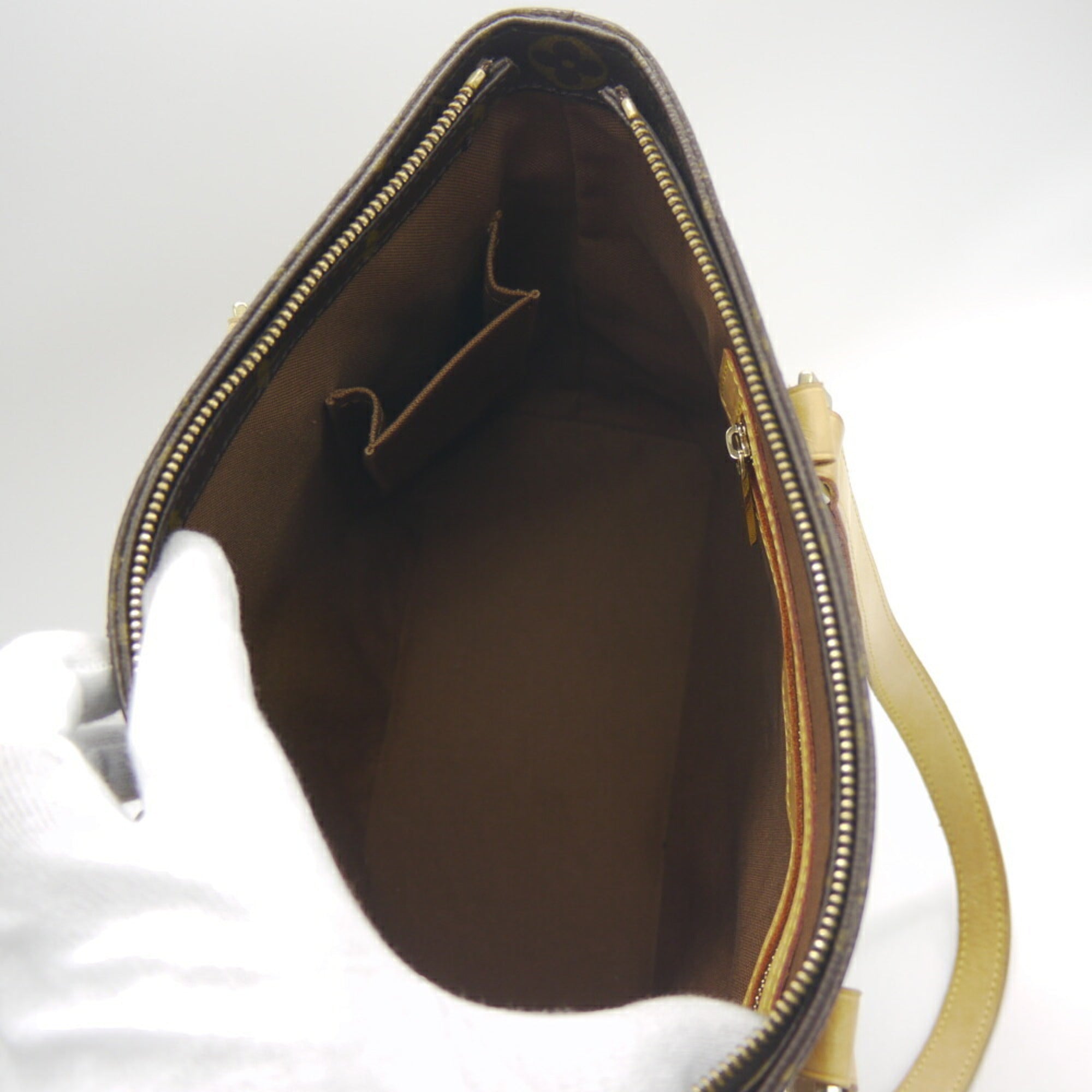Louis Vuitton Brown Monogram Shoulder Bag Tote Bag (Pre-Owned)