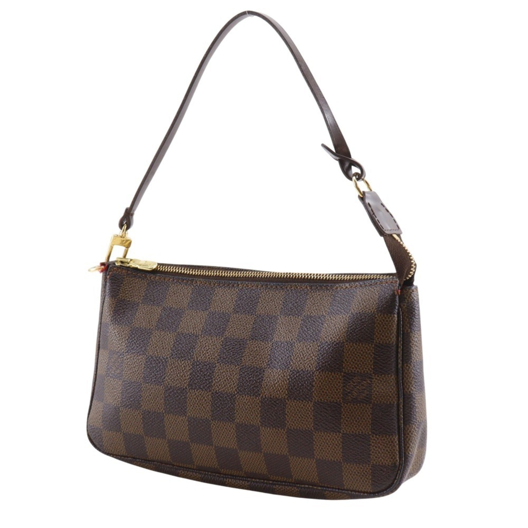Louis Vuitton Brown Damier Canvas Pochette Pouch (Pre-Owned)