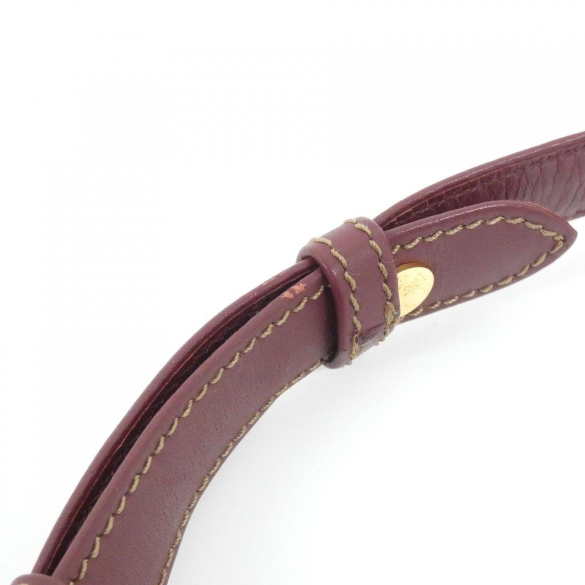 Cartier Bordeaux Leather Shoulder Bag (Pre-Owned)