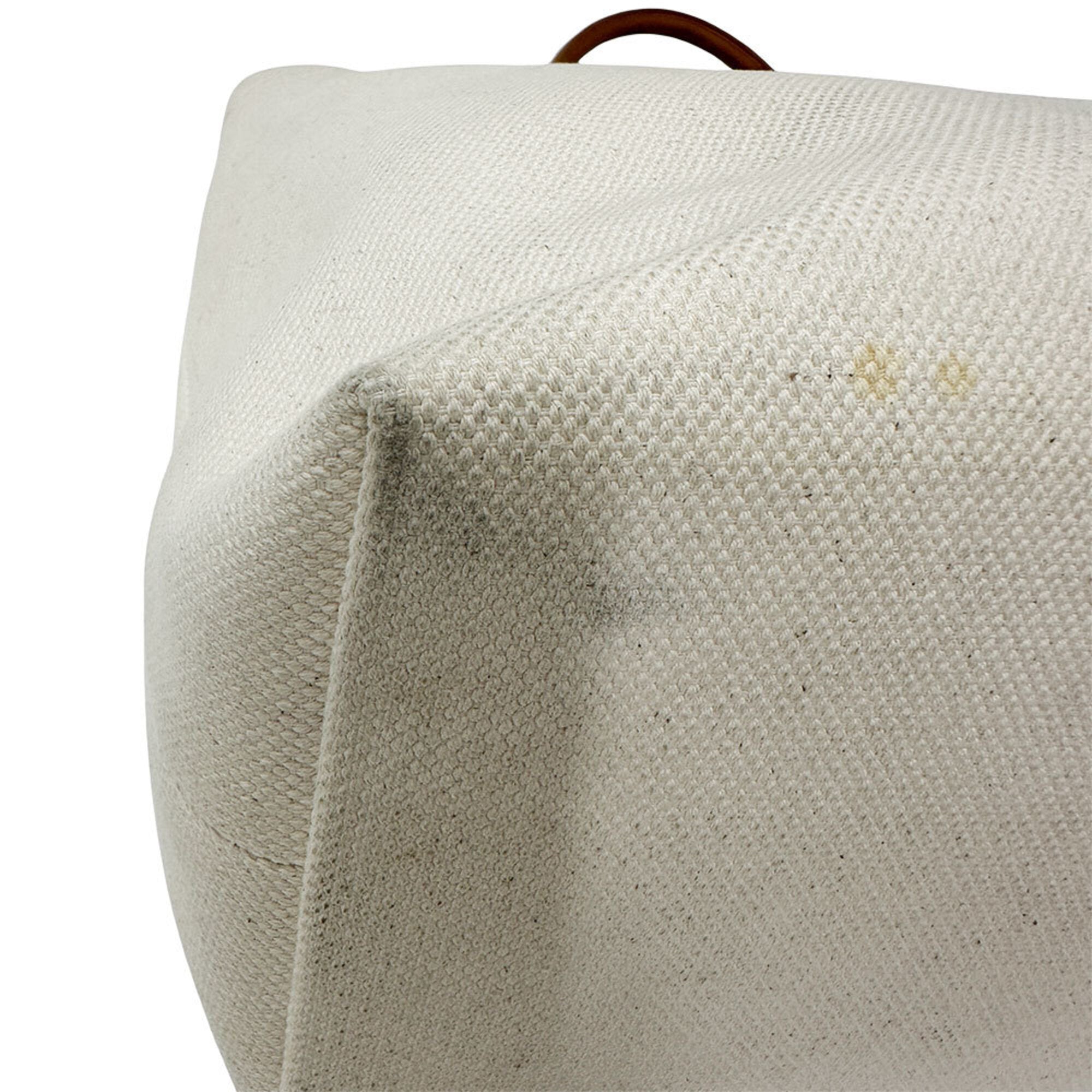 Celine Brown White Canvas Handbag Tote Bag (Pre-Owned)