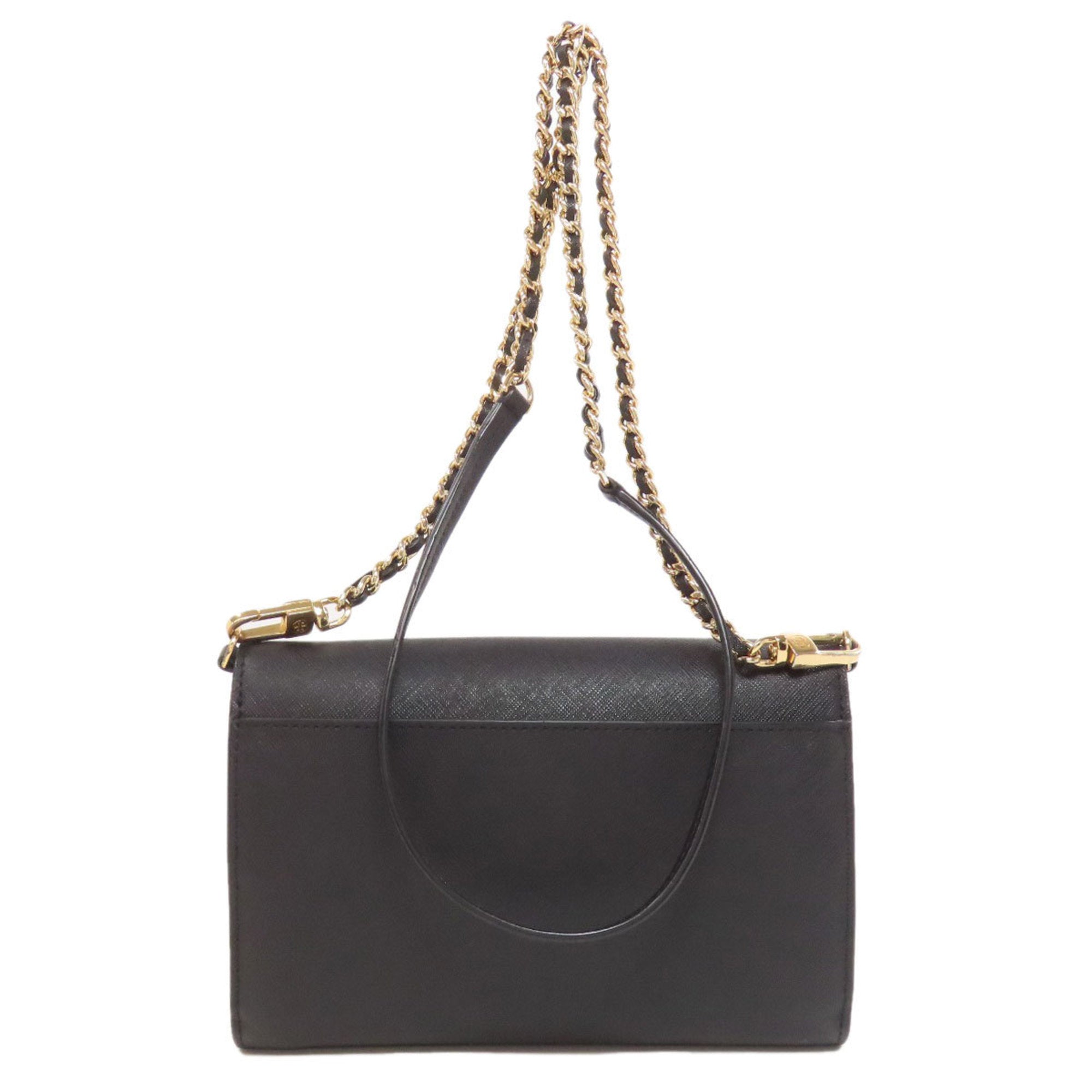 Tory Burch Black Pvc Chain/Shoulder Wallet (Pre-Owned)
