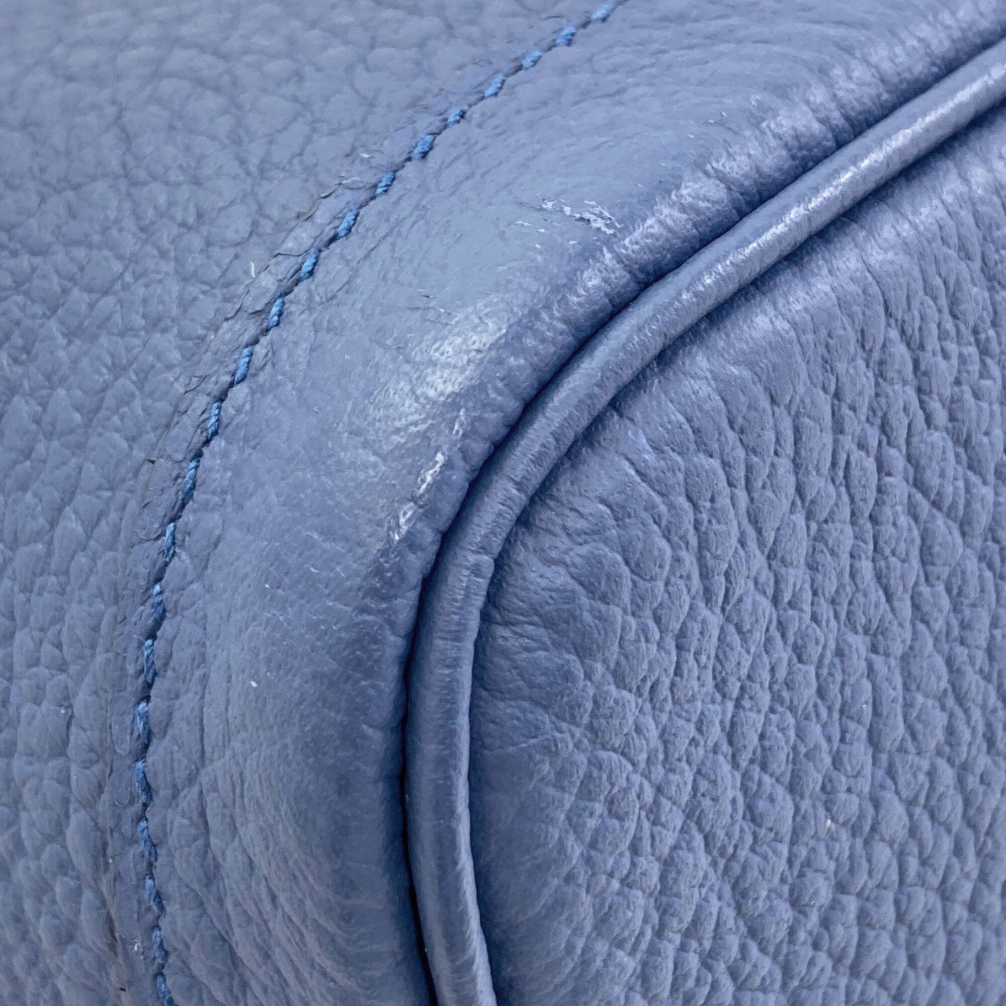 Hermes Garden Blue Agate Country Leather Tote Bag (Pre-Owned)