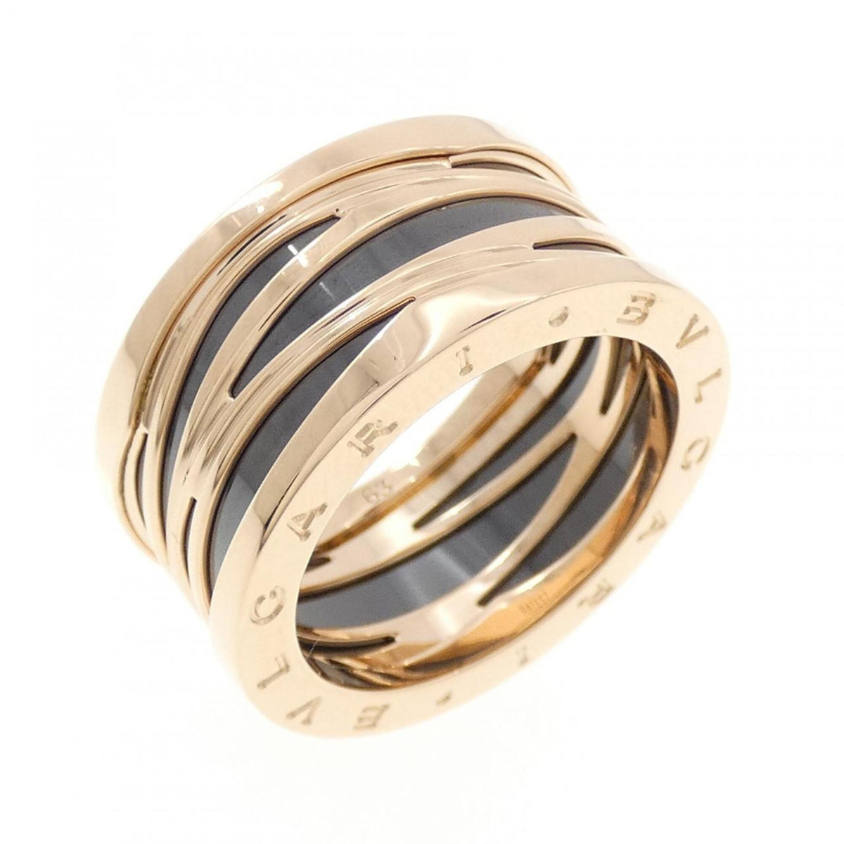 Bvlgari Pink Gold (18K) Ceramic Band Ring (Pre-Owned)