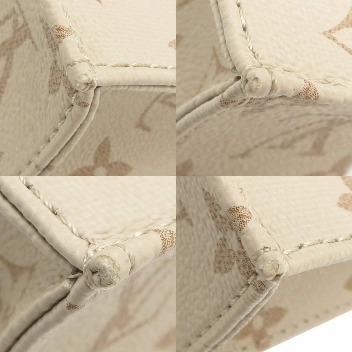 Louis Vuitton Beige Ochre Canvas Handbag (Pre-Owned)