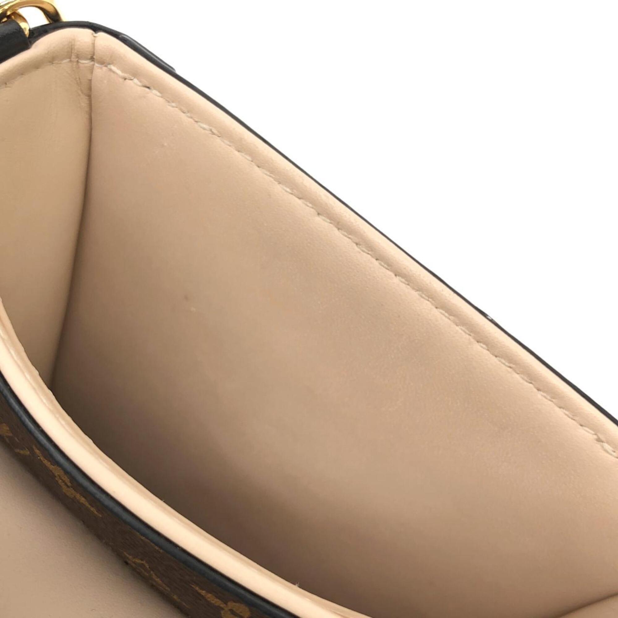 Louis Vuitton Marron Coated Canvas Pochette Shoulder Bag (Pre-Owned)