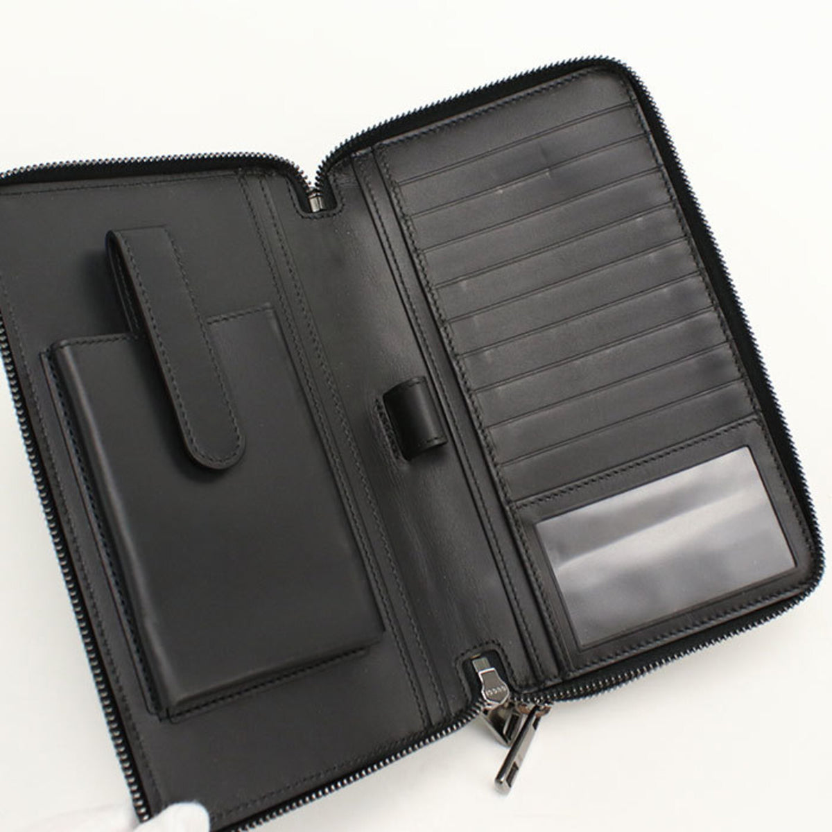 Gucci Black Pvc Long Wallet (Bi-Fold) (Pre-Owned)