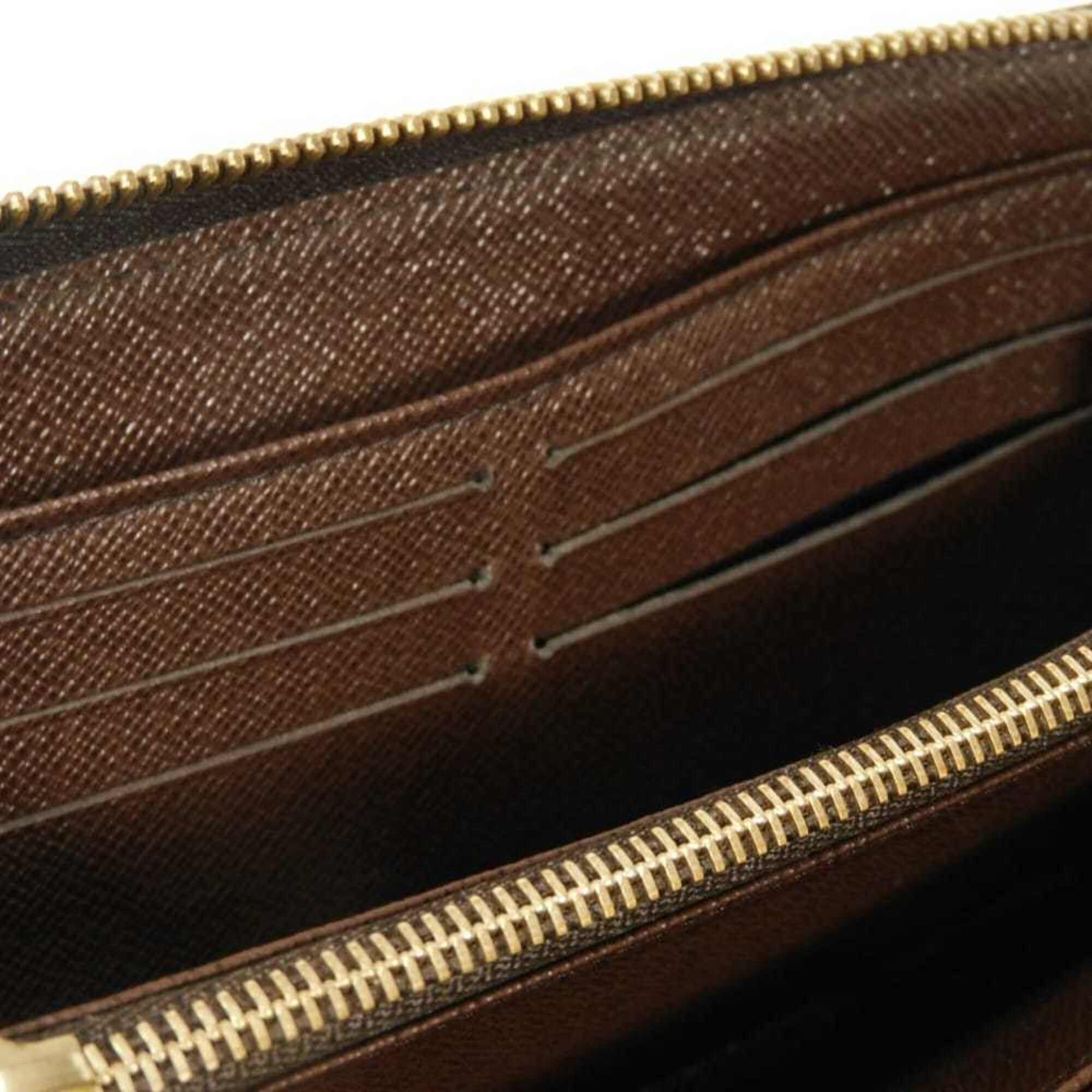 Louis Vuitton Brown Damier Canvas Ebene Damier Canvas Leather Long Wallet (Bi-Fold) (Pre-Owned)