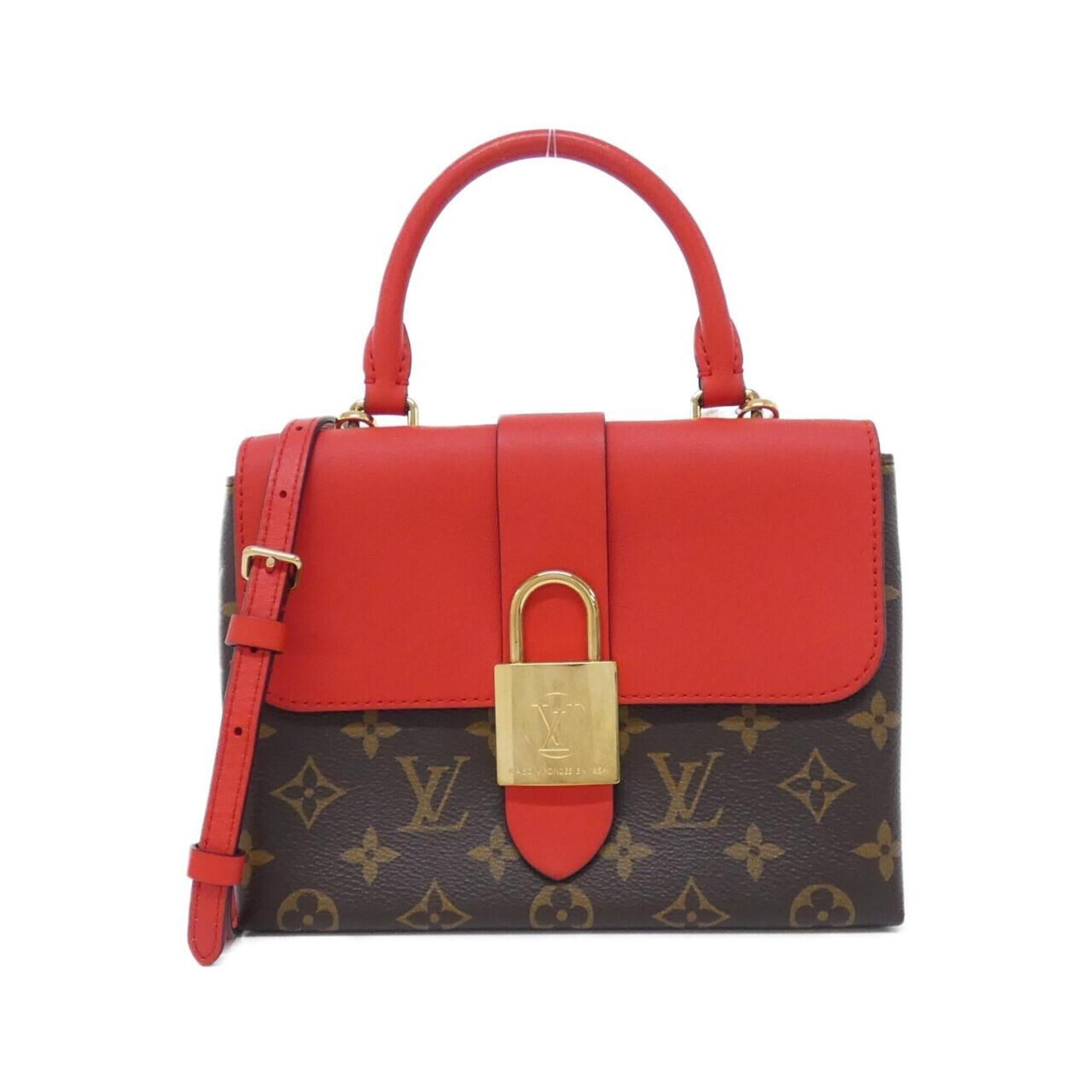 Louis Vuitton Brown Coquelicots Red Color Coated Canvas Leather Handbag (Pre-Owned)