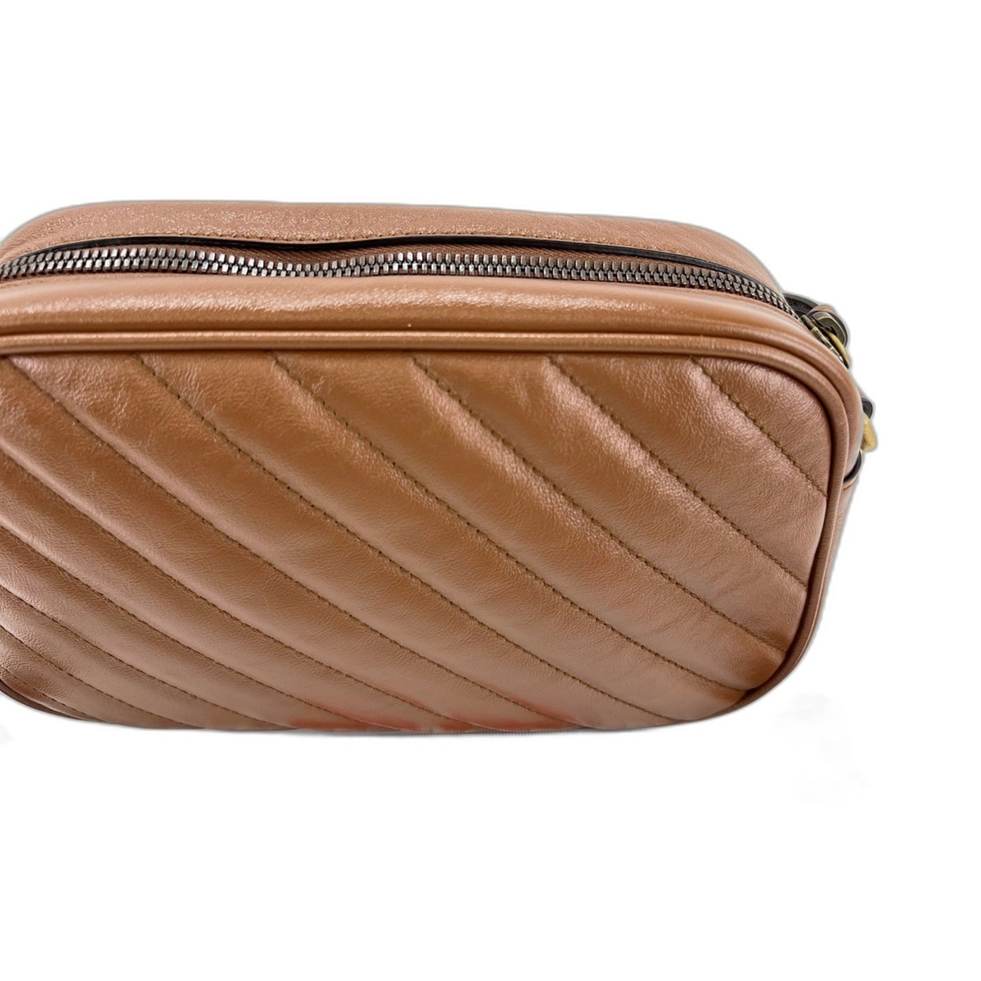 Gucci Brown Leather Shoulder Bag (Pre-Owned)