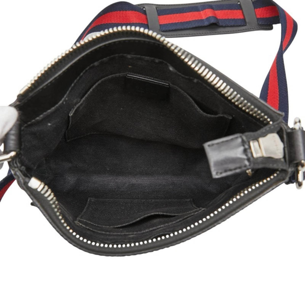 Gucci Sherry Line Black Pvc Leather Shoulder Bag (Pre-Owned)