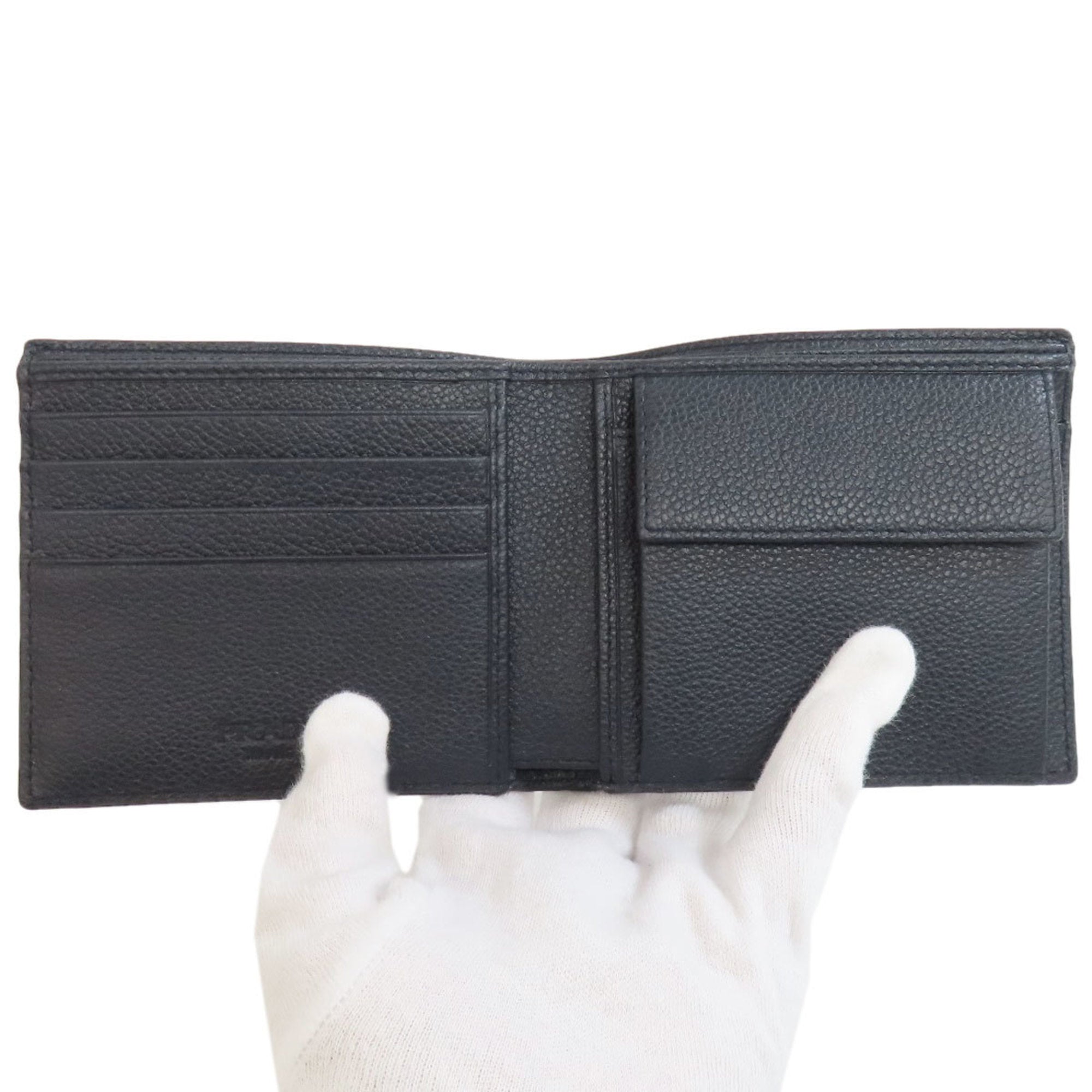 Prada Black Leather Wallet (Bi-Fold) (Pre-Owned)