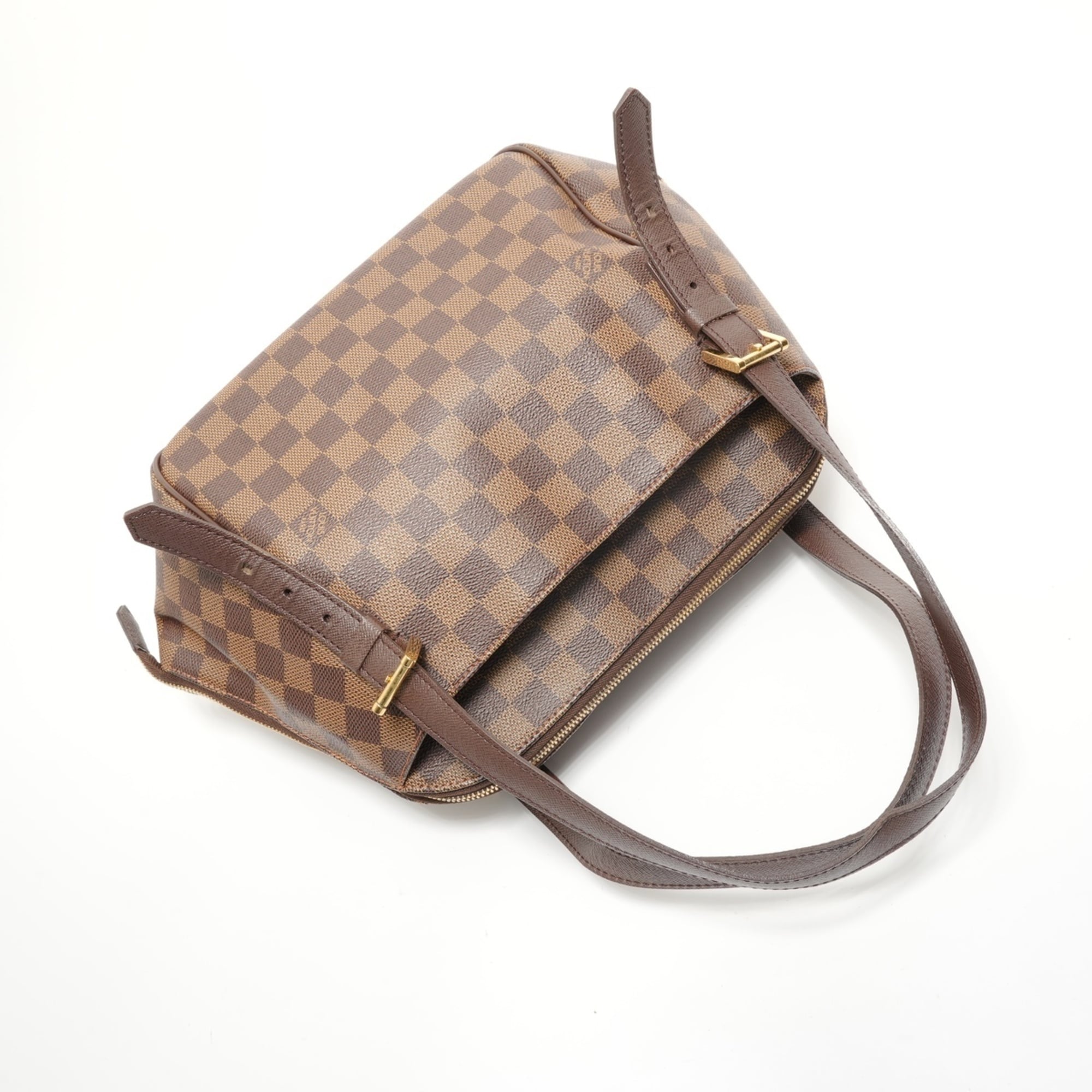 Louis Vuitton Brown Damier Canvas Handbag (Pre-Owned)