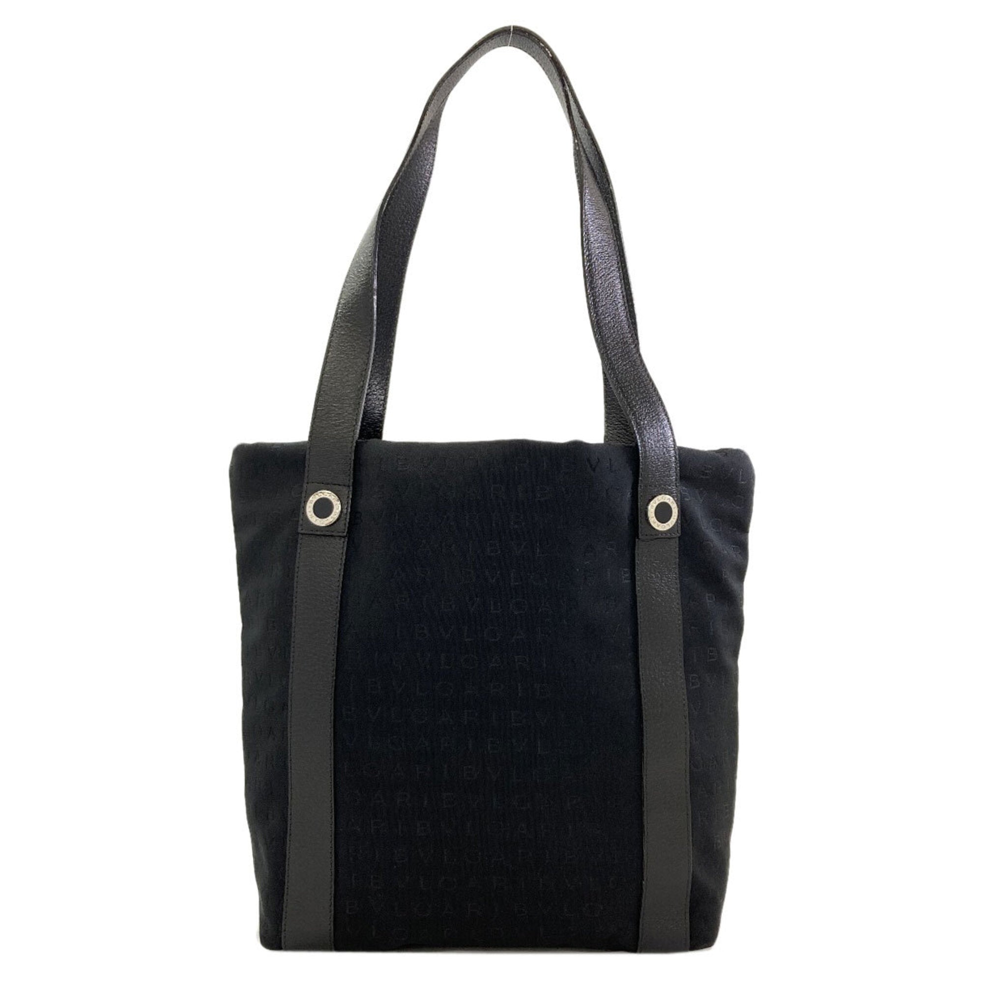 Bvlgari Black Canvas Tote Bag (Pre-Owned)