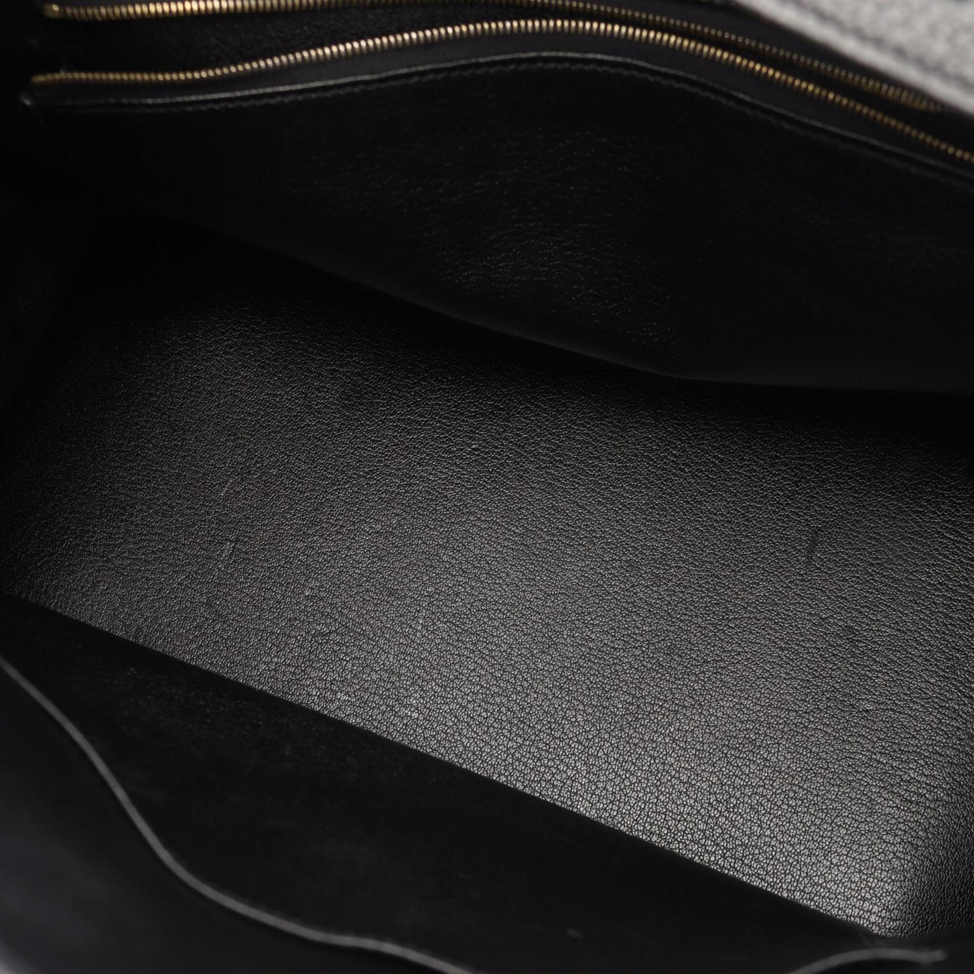 Hermes Black Togo Leather Leather Handbag (Pre-Owned)
