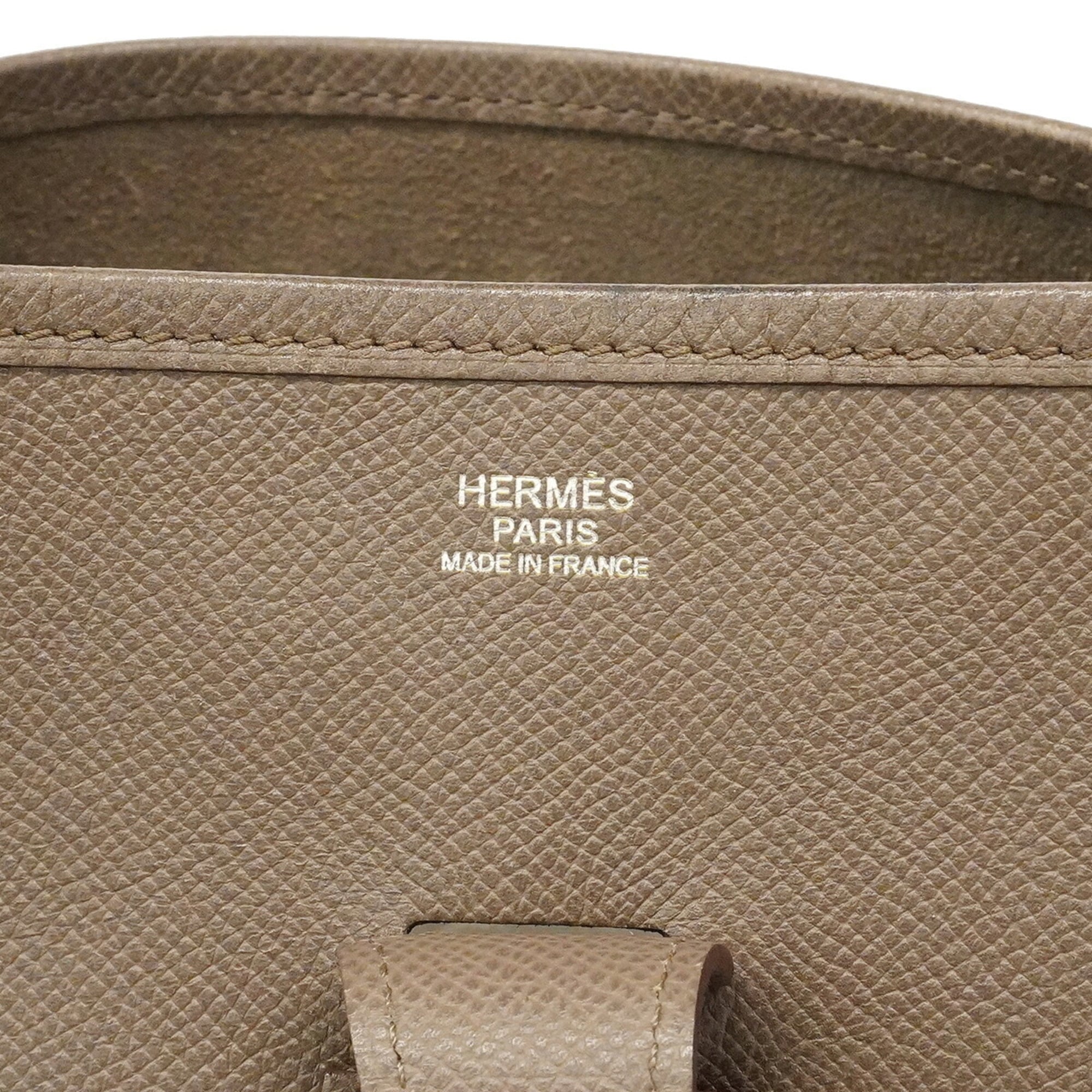 Hermes Etain Leather Shoulder Bag (Pre-Owned)