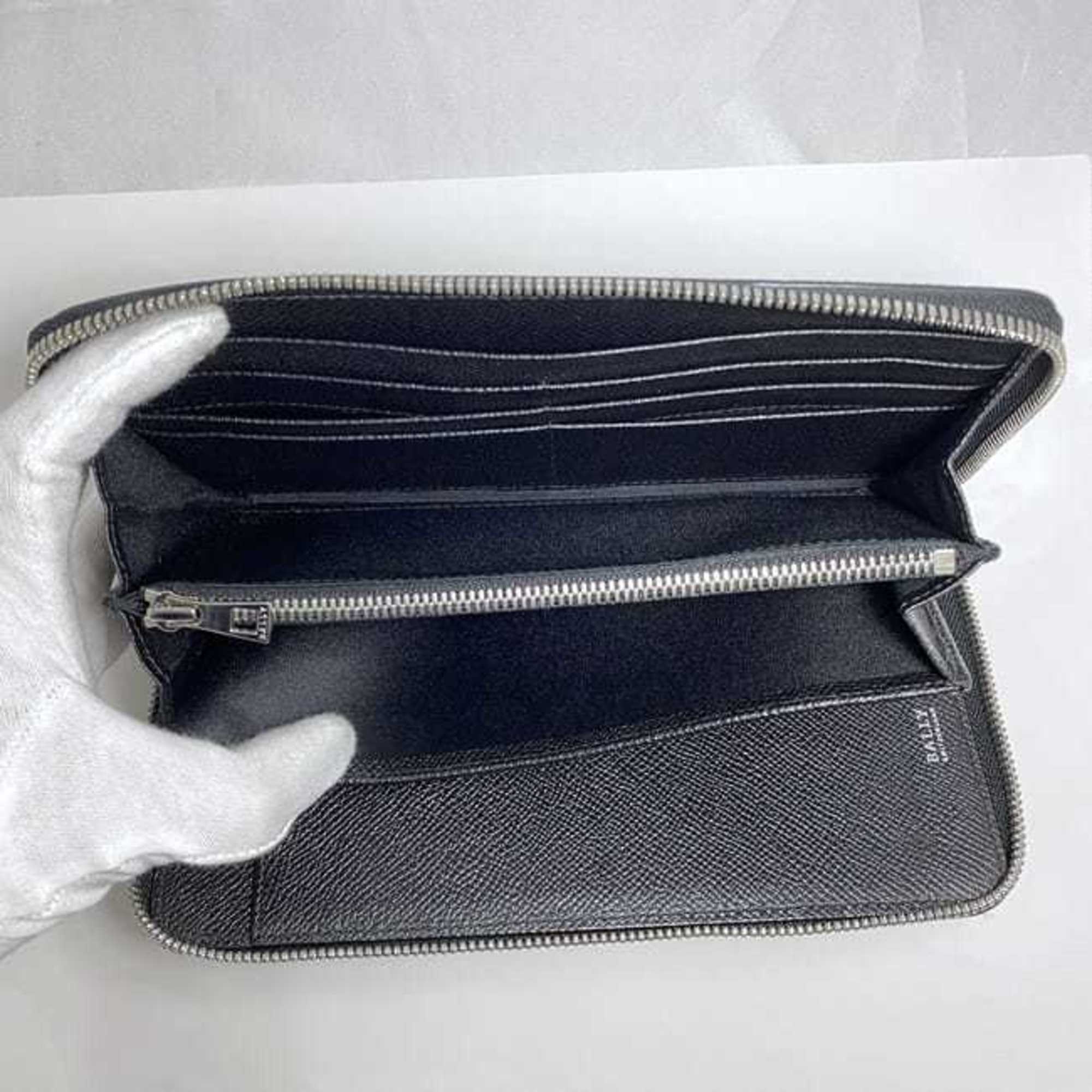 Bally Black Leather Long Wallet (Bi-Fold) (Pre-Owned)