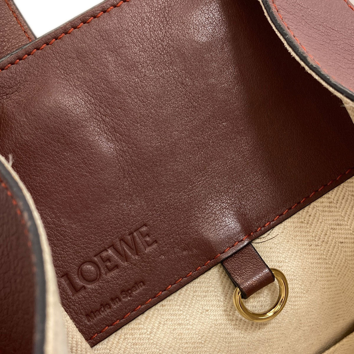 Loewe Brown Orange Leather Handbag (Pre-Owned)
