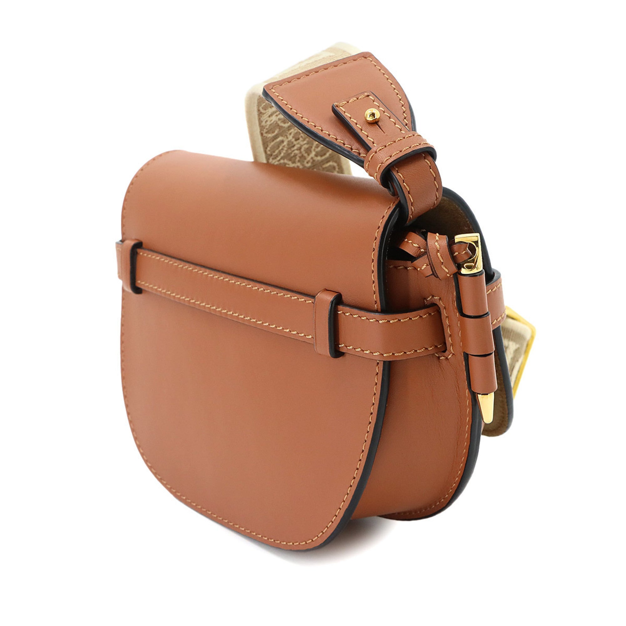 Loewe Brown Leather Handbag Shoulder Bag (Pre-Owned)
