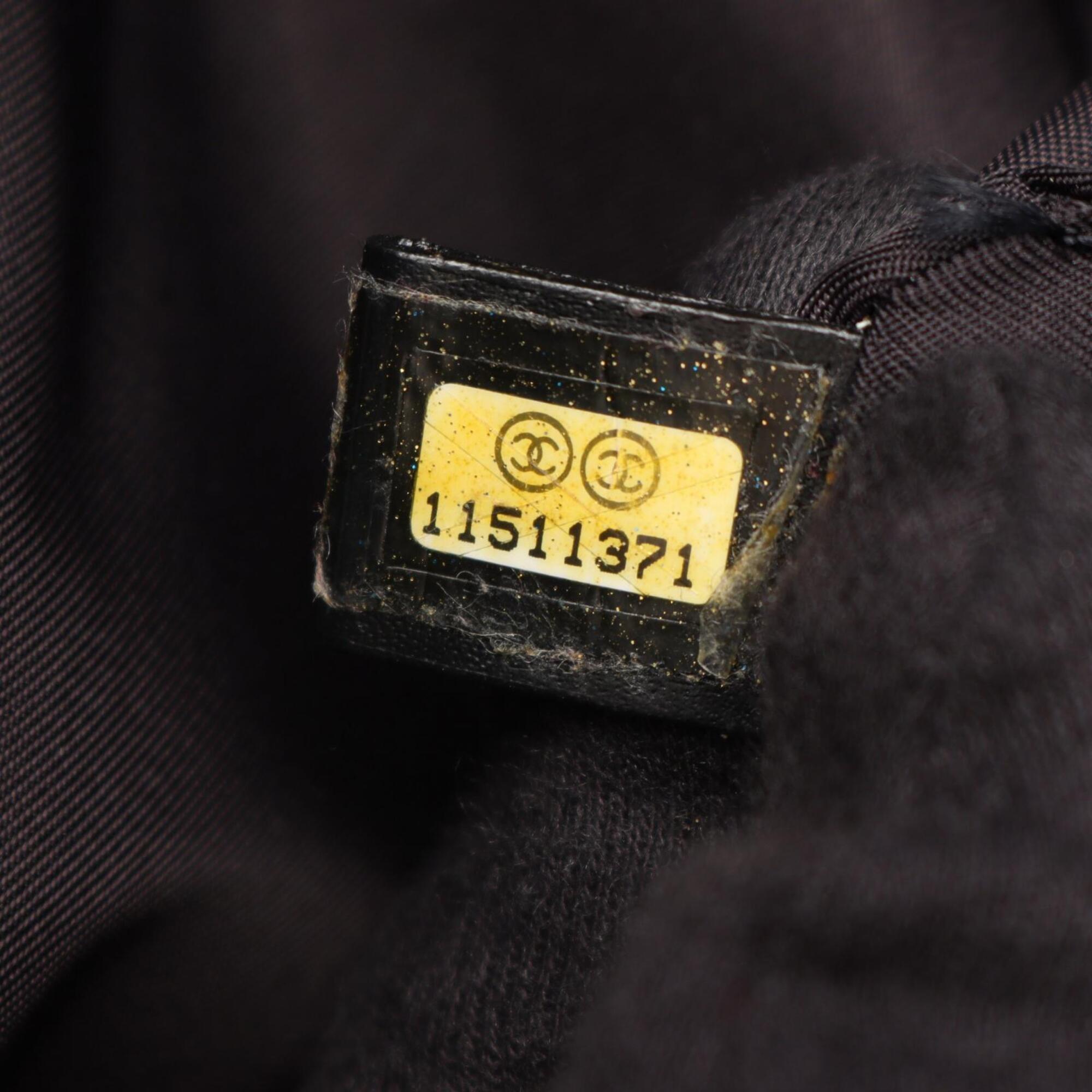 Chanel Black New Travel Line Handbag Tote Bag (Pre-Owned)