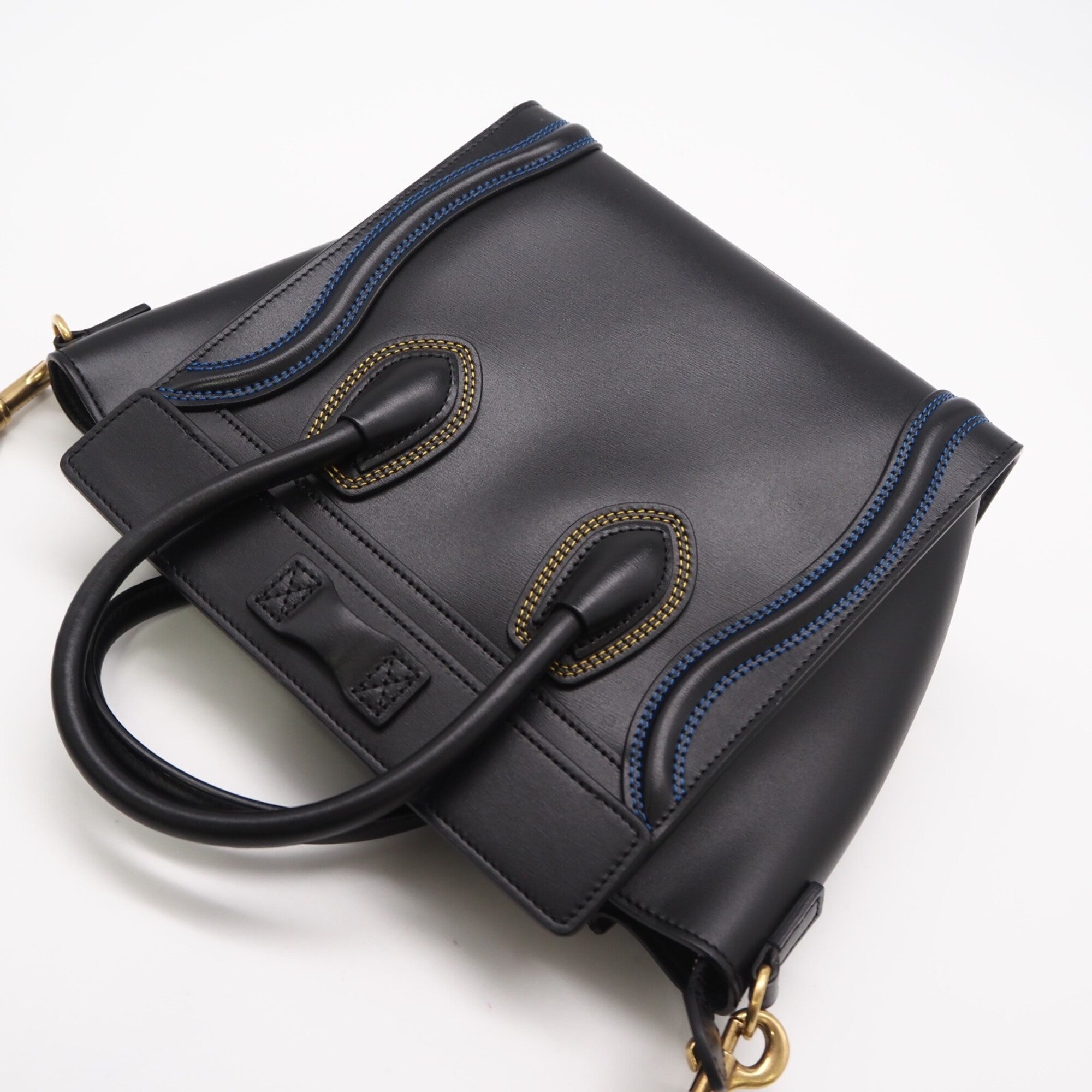 Celine Black Multi-Color Leather Handbag (Pre-Owned)