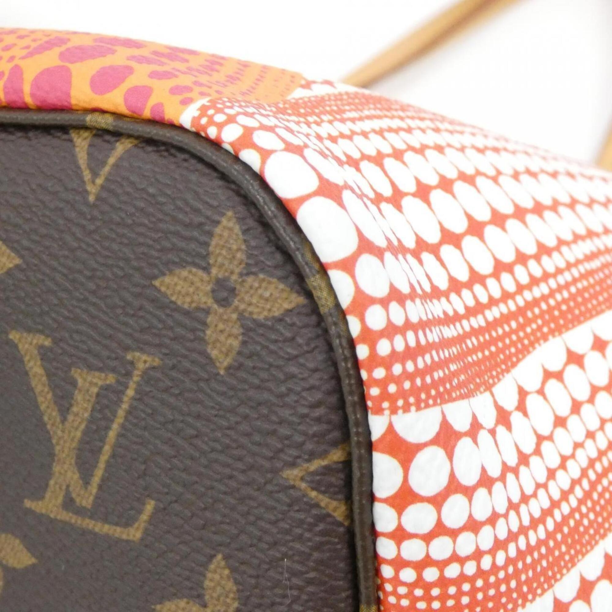 Louis Vuitton Marron Coated Canvas Handbag Pouch (Pre-Owned)
