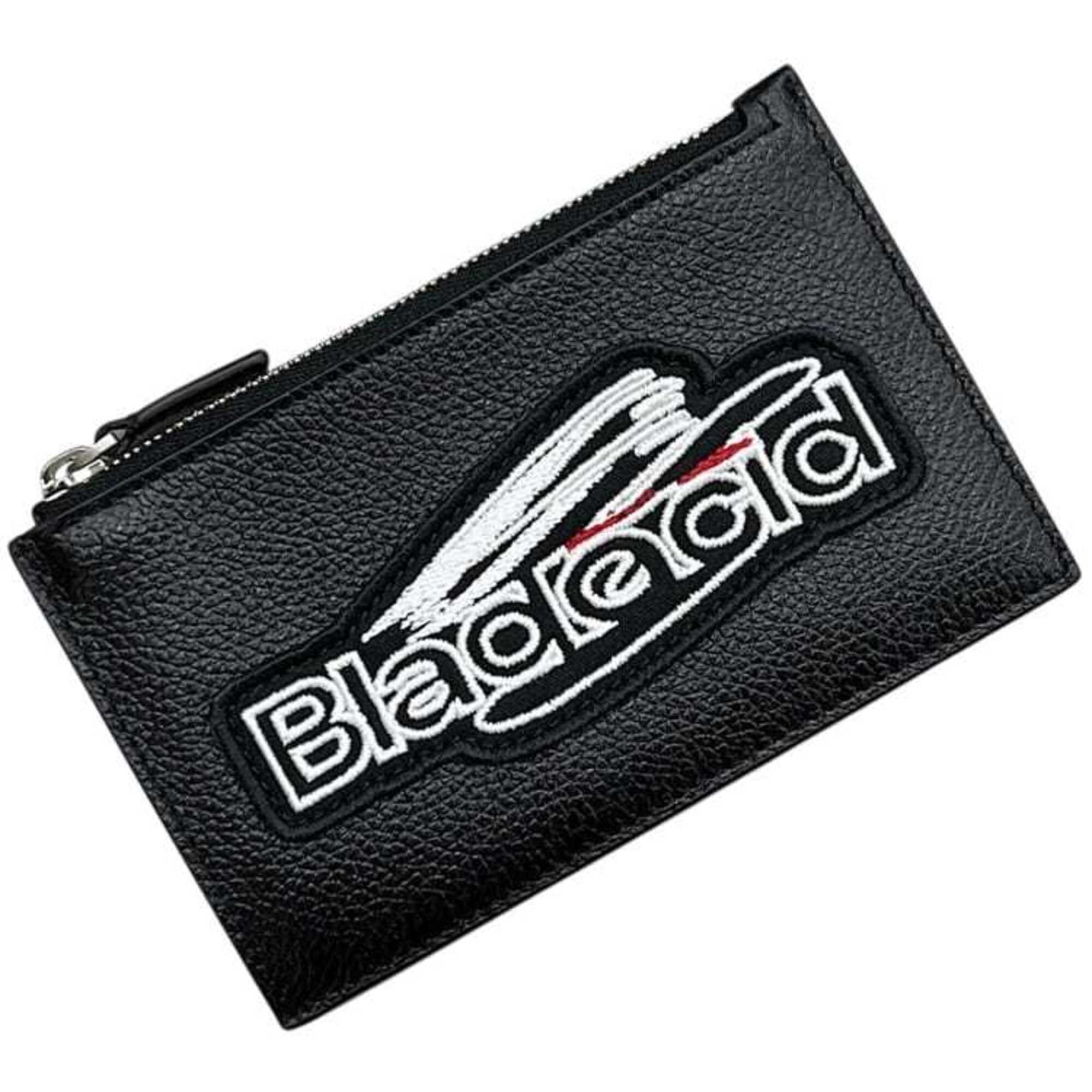 Balenciaga Black Leather Coin Purse/Coin Case (Pre-Owned)