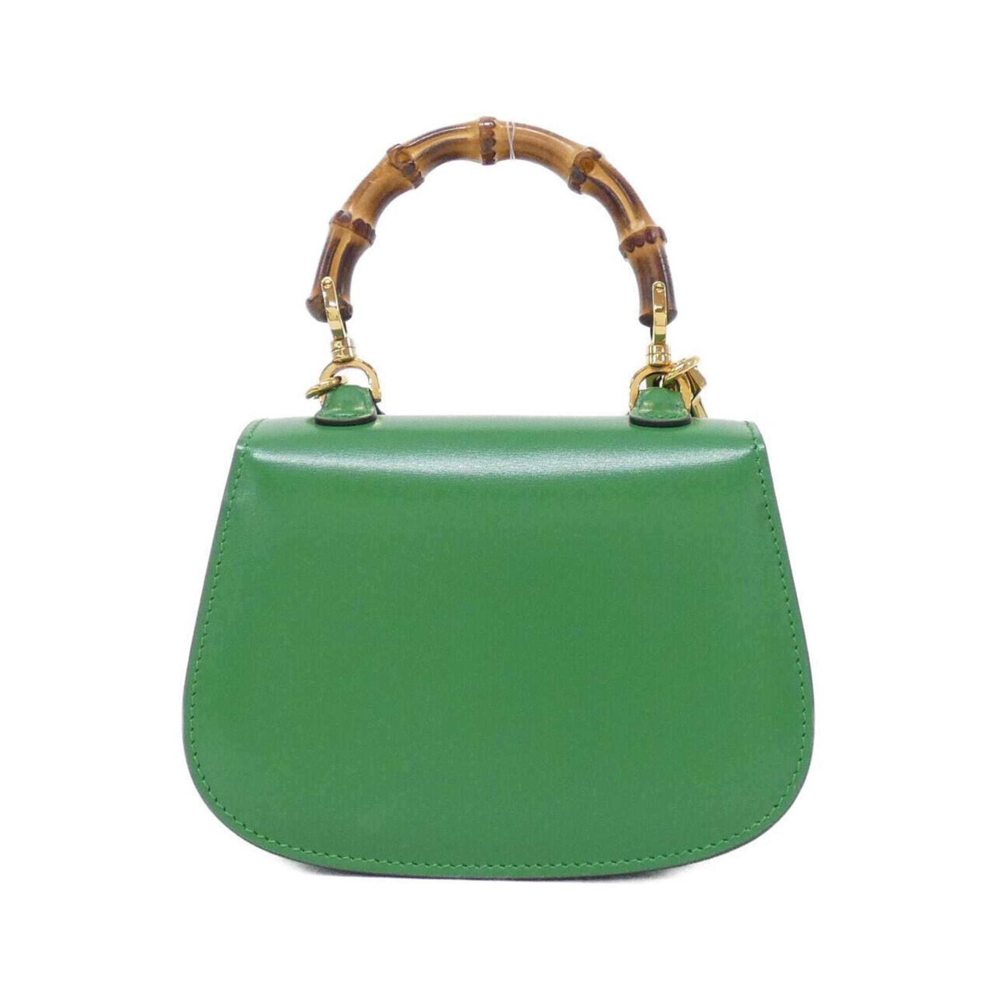 Gucci Green Leather Handbag (Pre-Owned)