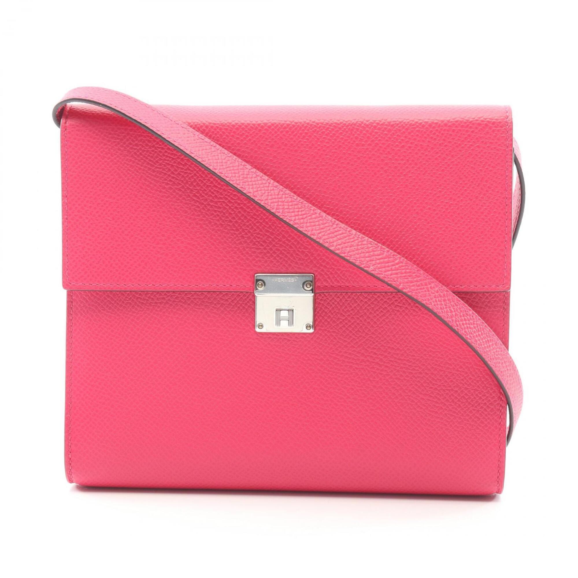 Hermes Pink Epsom Leather Handbag Shoulder Bag (Pre-Owned)