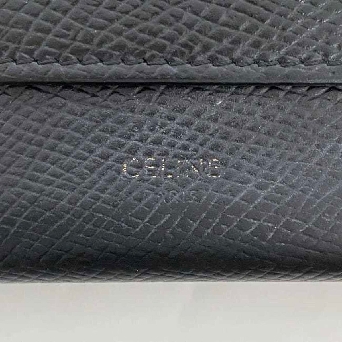 Celine Black Leather Wallet (Tri-Fold) (Pre-Owned)