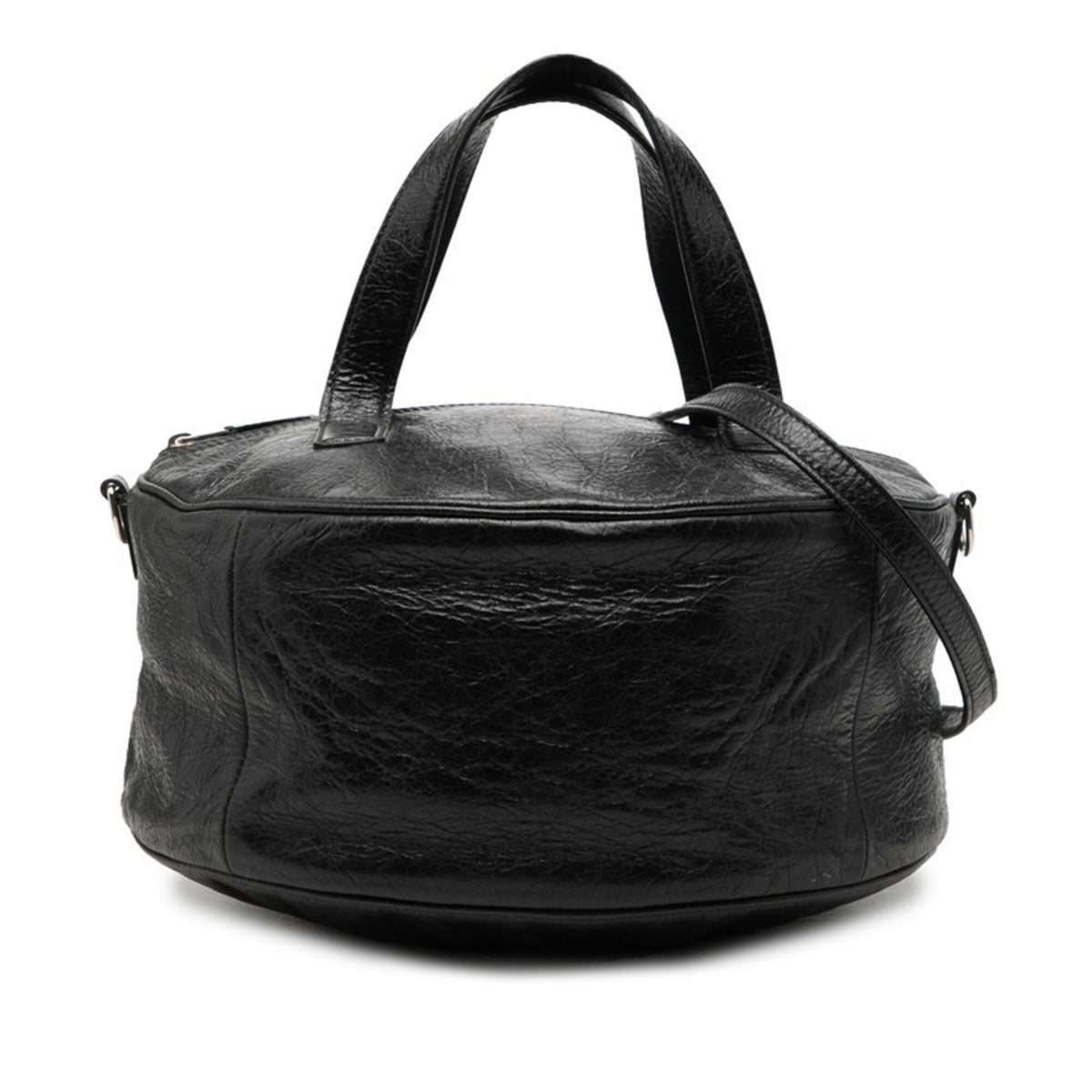 Balenciaga Black Leather Handbag Shoulder Bag (Pre-Owned)