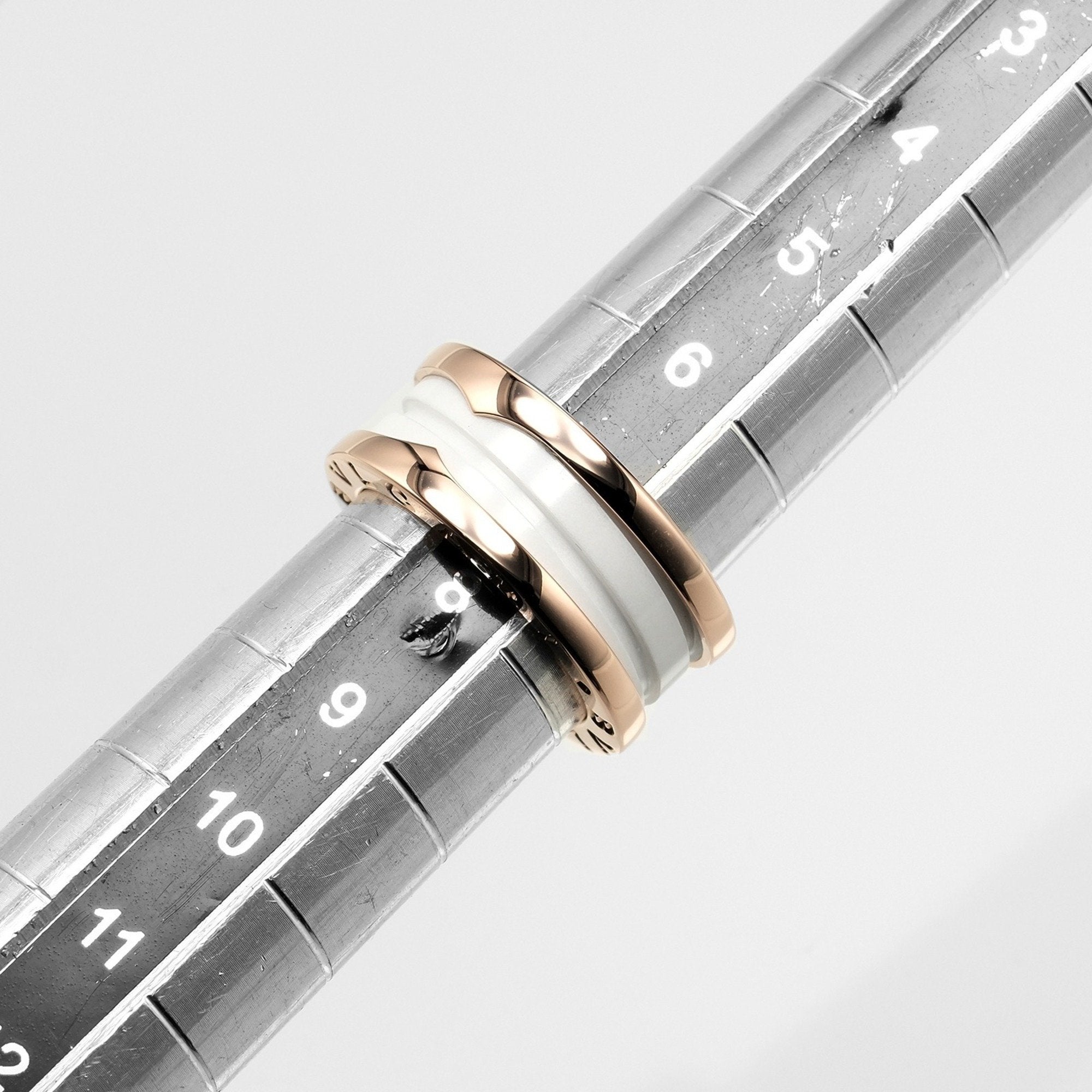 Bvlgari B.Zero1 Pink Gold Ceramic Pink Gold (18K) Band Ring (Pre-Owned)