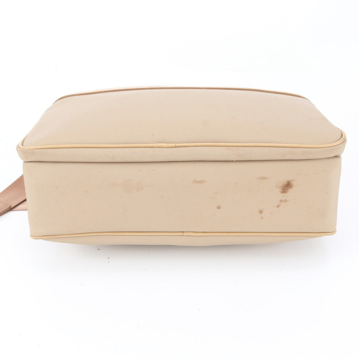 Balenciaga Beige Leather Canvas Messenger Bag Shoulder Bag (Pre-Owned)