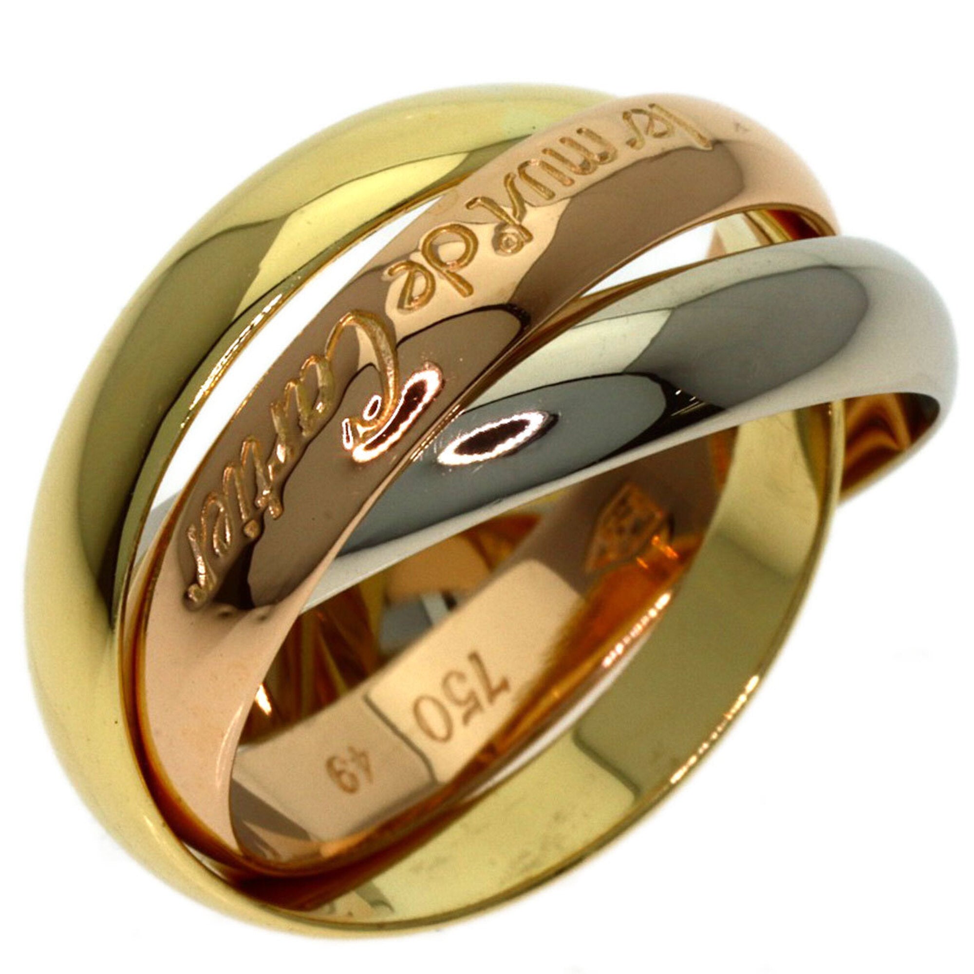 Cartier Yellow Gold (18K) Pink Gold (18K) White Gold (18K) Band Ring (Pre-Owned)