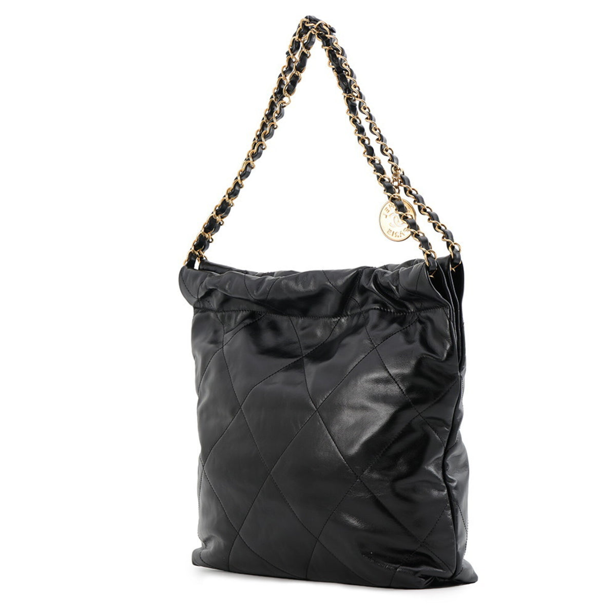 Chanel Black Leather Handbag Pouch (Pre-Owned)