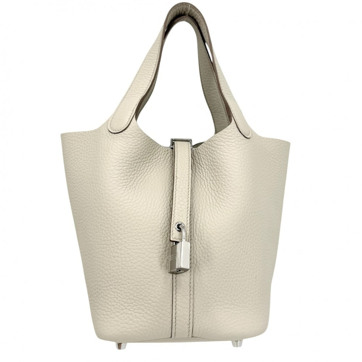 Hermes Ivory Leather Handbag (Pre-Owned)