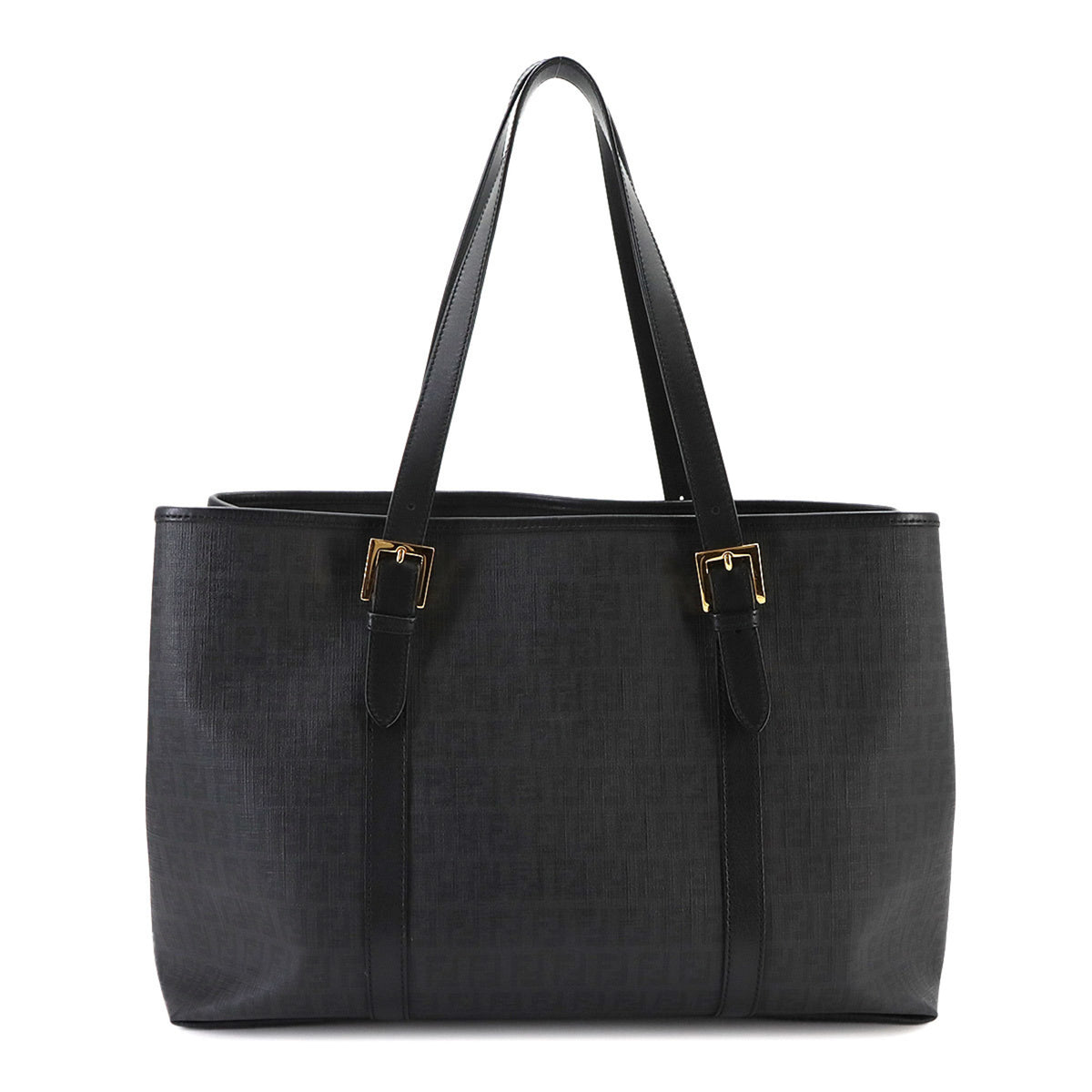 Fendi Black Pvc Leather Tote Bag (Pre-Owned)