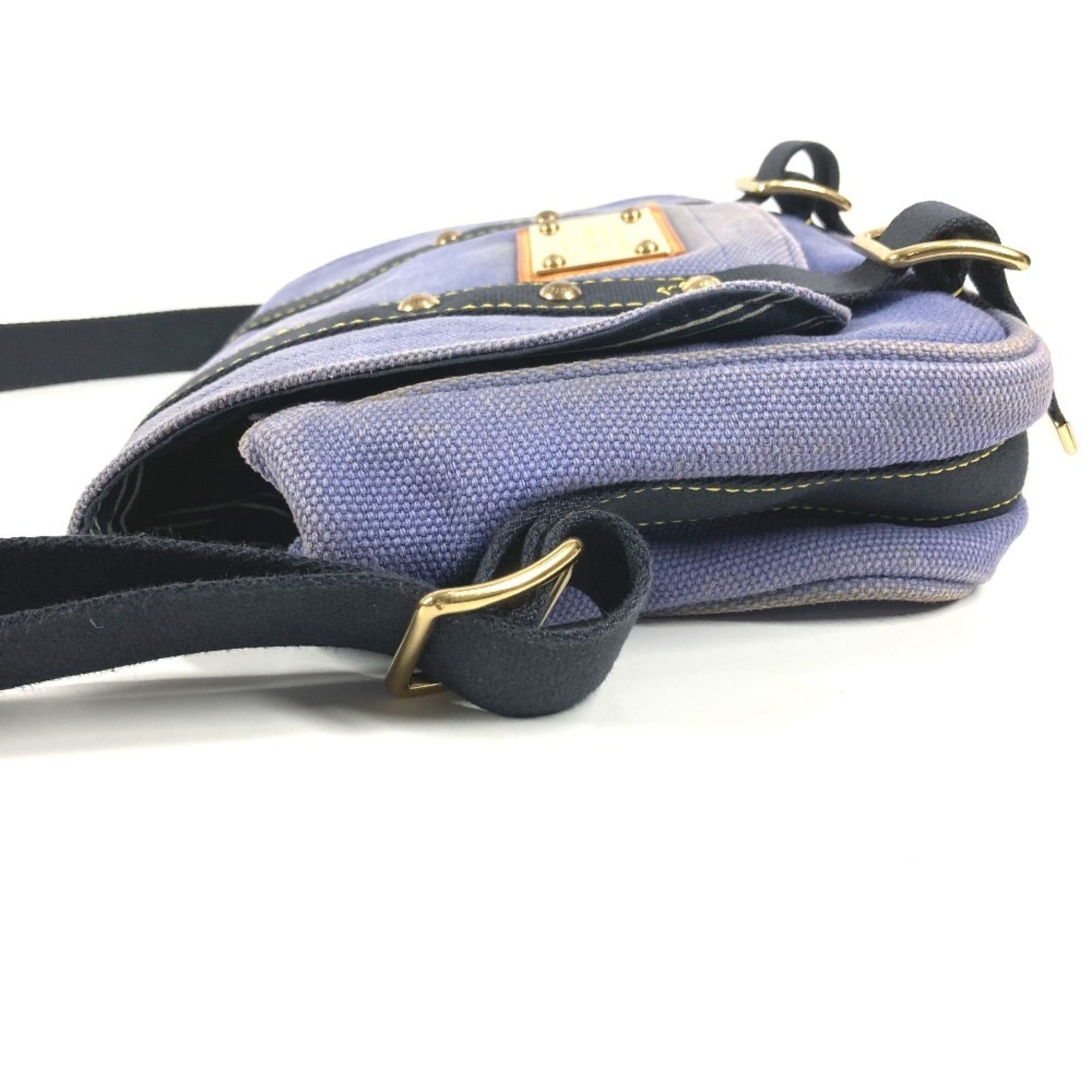 Louis Vuitton Blue Canvas Shoulder Bag Tote Bag (Pre-Owned)