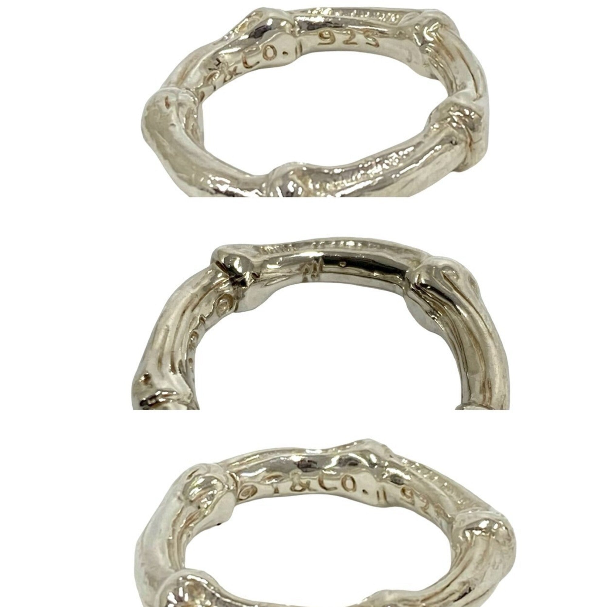 Tiffany Silver Silver 925 Band Ring (Pre-Owned)