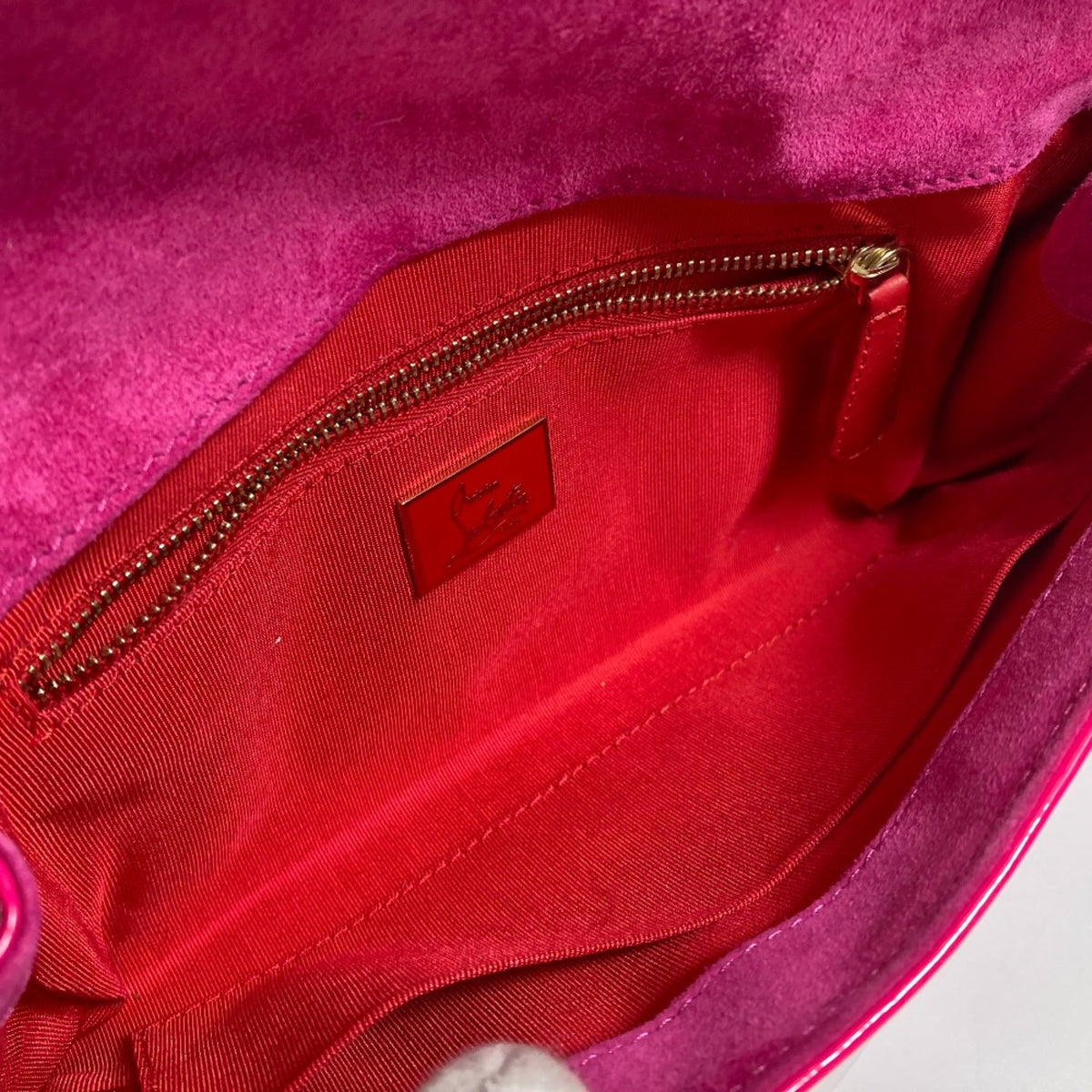 Christian Louboutin Brown Leather Clutch Bag (Pre-Owned)