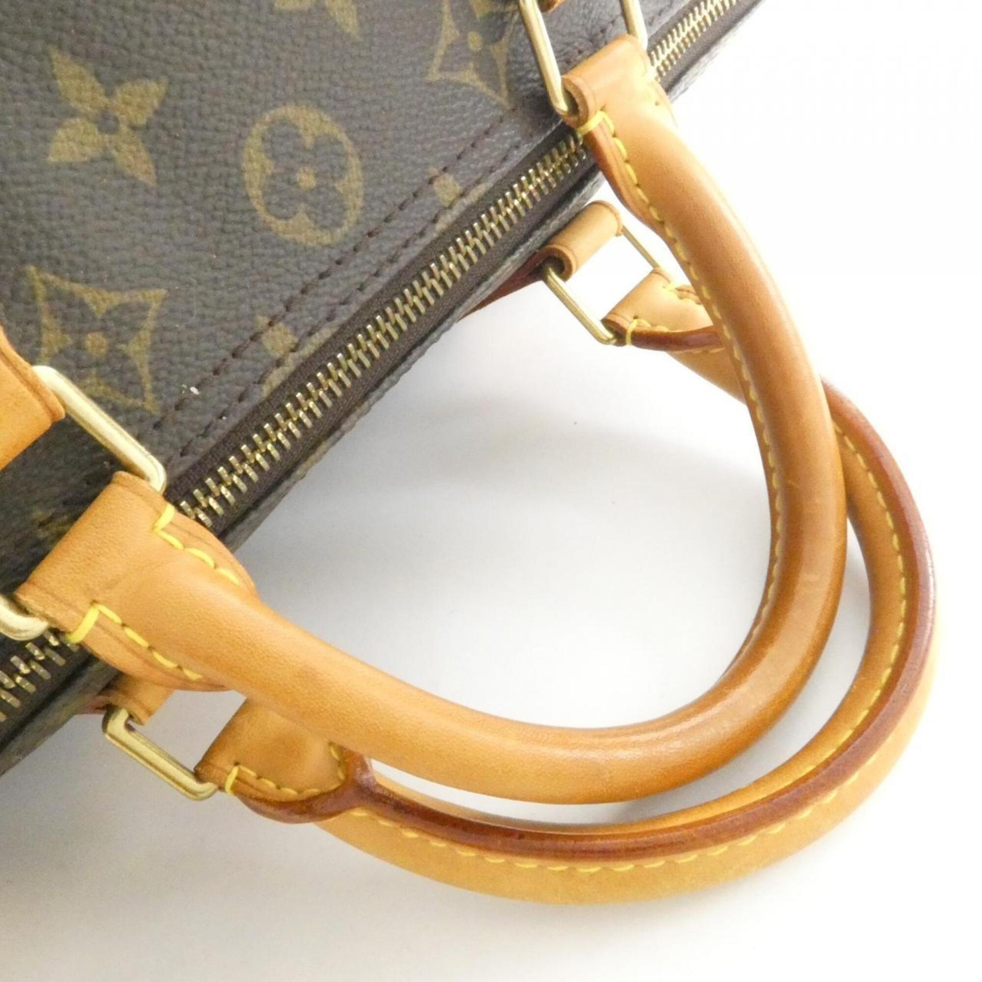 Louis Vuitton Monogram Marron Coated Canvas Boston Bag (Pre-Owned)
