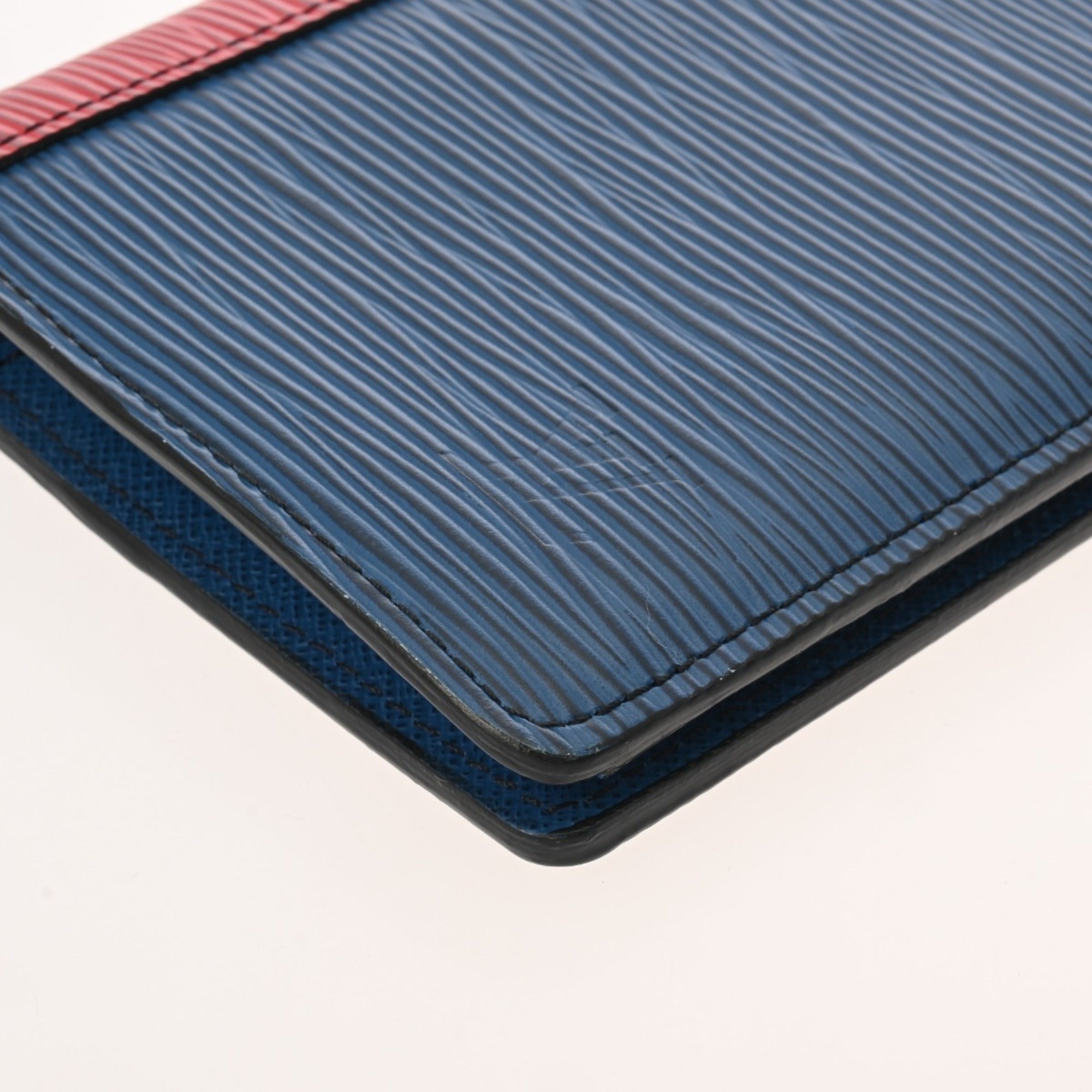 Louis Vuitton Blue Green Red Color Epi Leather Long Wallet (Bi-Fold) (Pre-Owned)