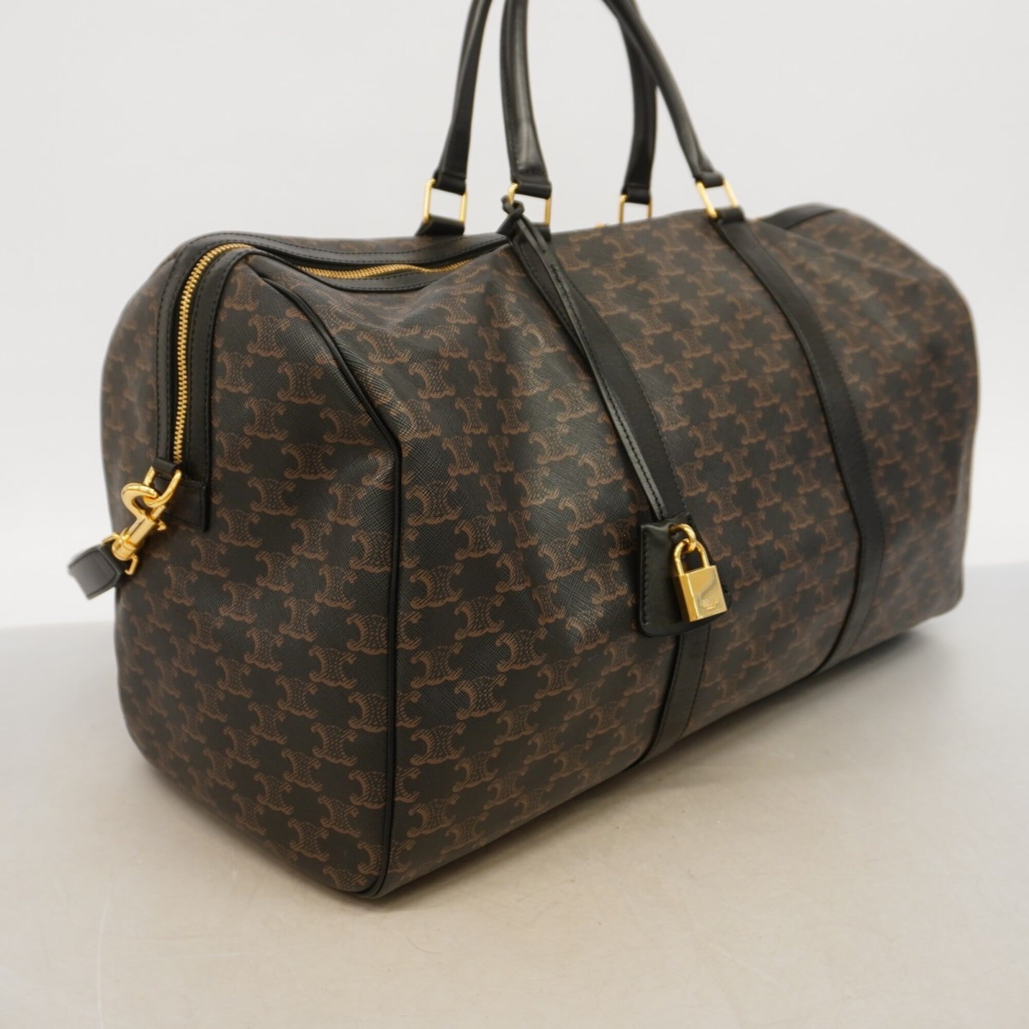 Celine Black Pvc Boston Bag (Pre-Owned)