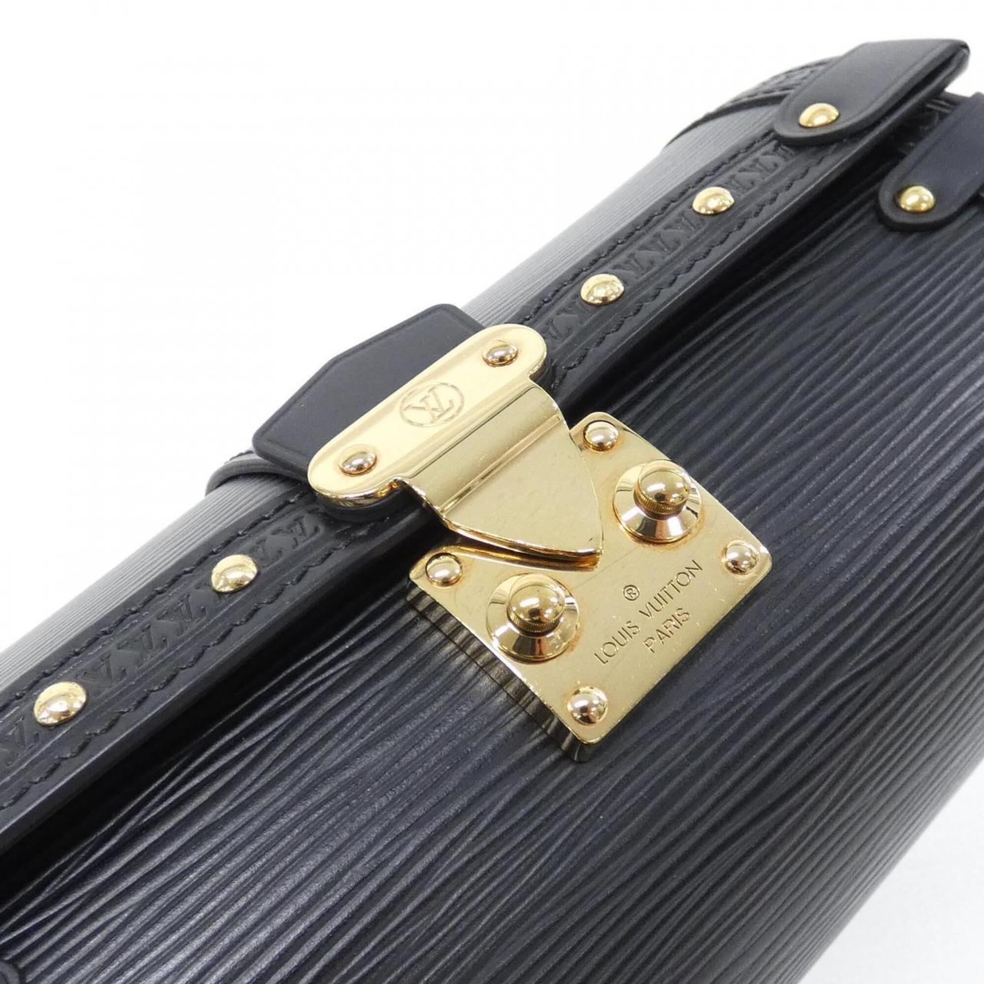 Louis Vuitton Black Leather Shoulder Bag (Pre-Owned)