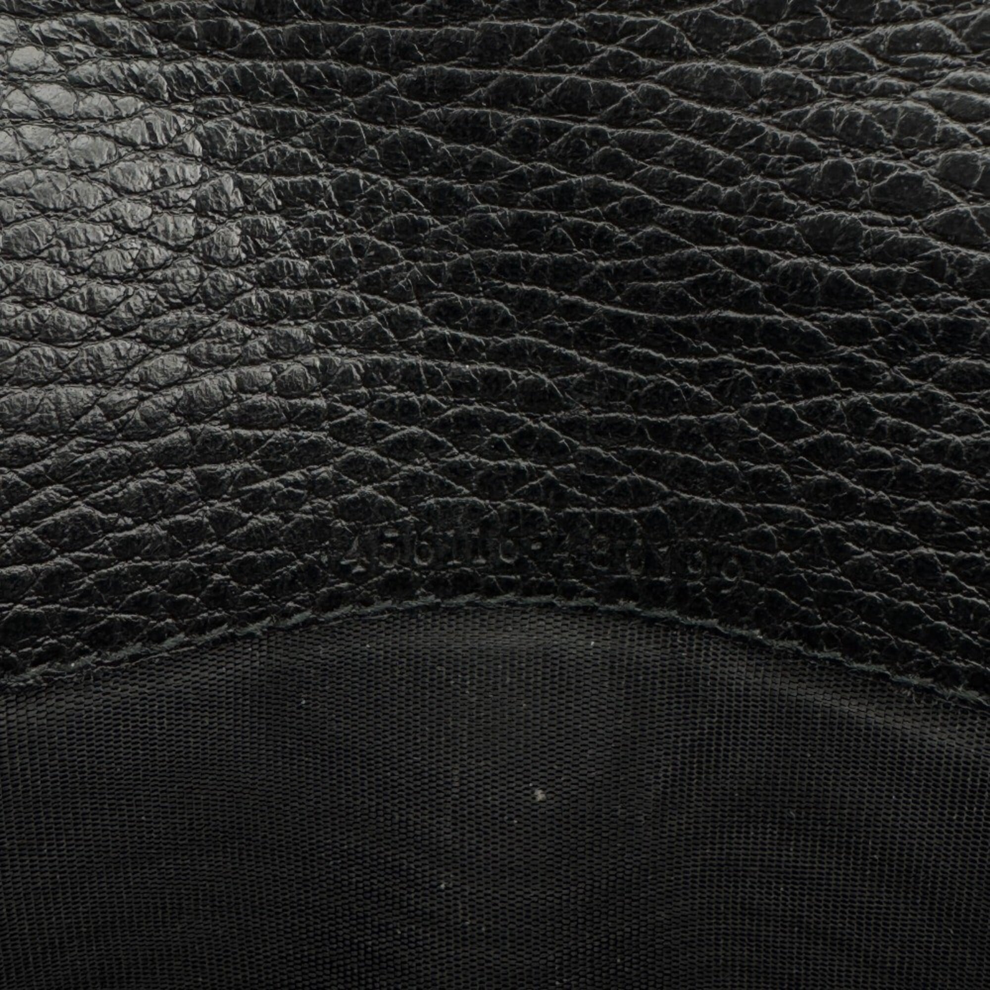 Gucci Black Leather Long Wallet (Bi-Fold) (Pre-Owned)
