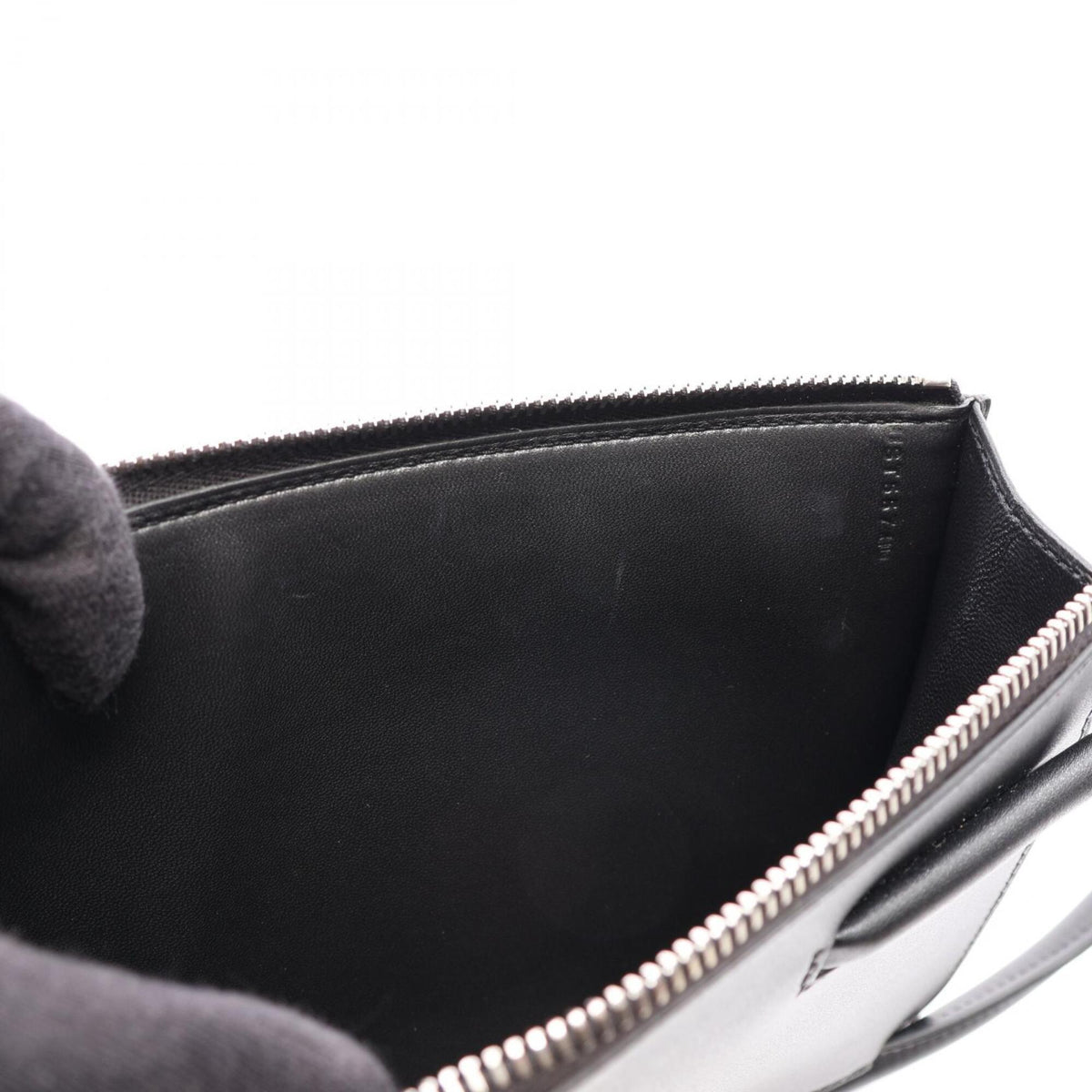 Hermes Black Tadelakt Leather Handbag (Pre-Owned)