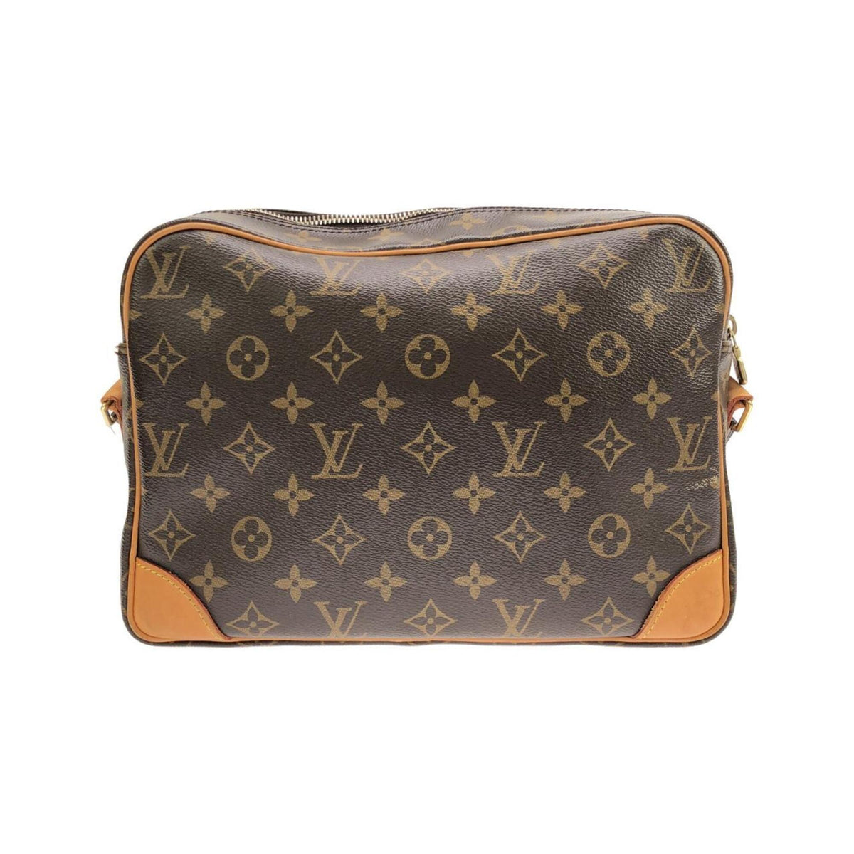 Louis Vuitton Marron Coated Canvas Shoulder Bag (Pre-Owned)