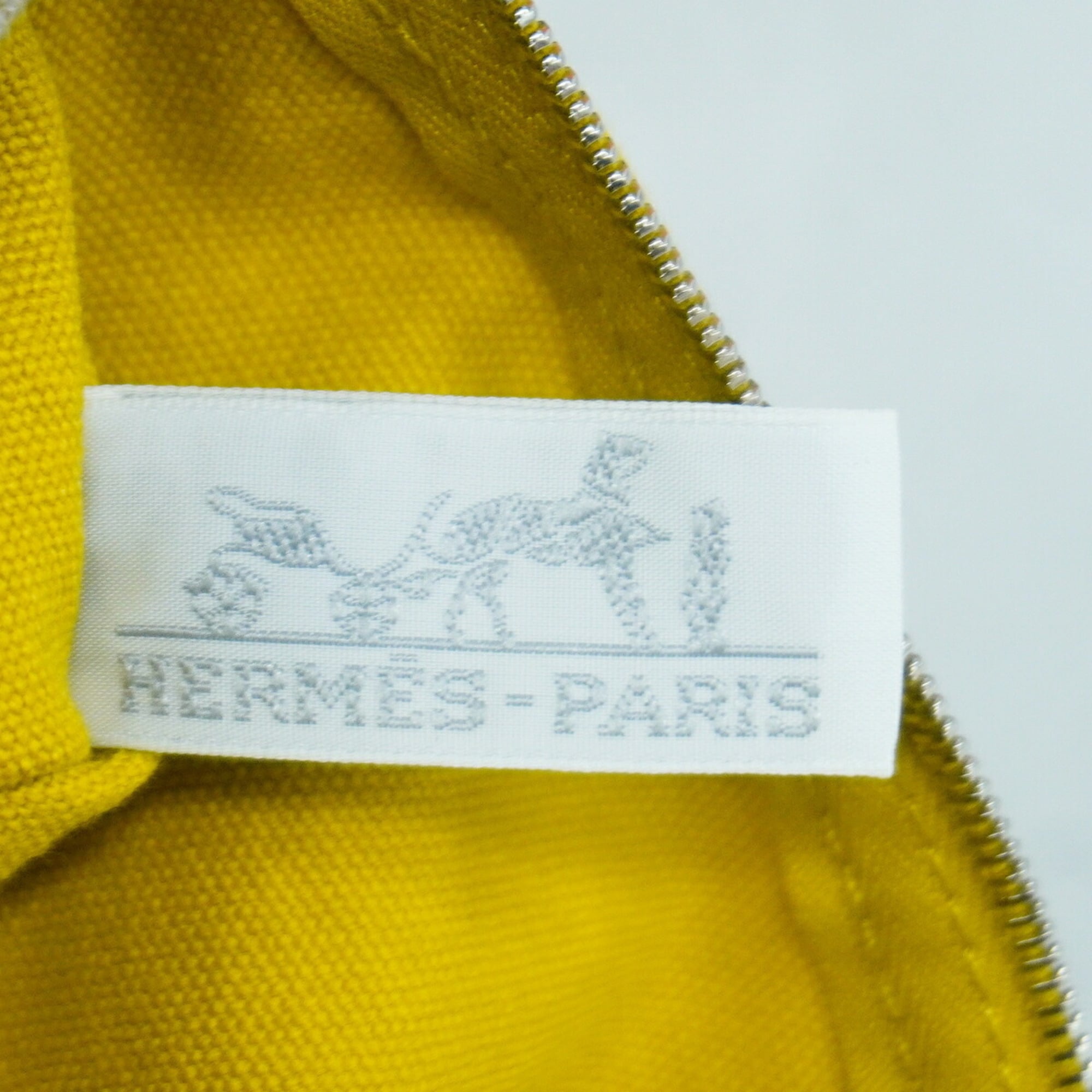 Hermes Orange Yellow Canvas Tote Bag (Pre-Owned)